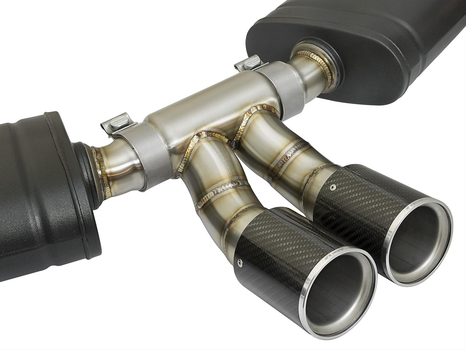 aFe MACH Force-Xp 2in 304 SS Cat-Back Exhaust w/Carbon Fiber Tips 13-16 Porsche Boxster 2.7L/3.4L thumbnail 3