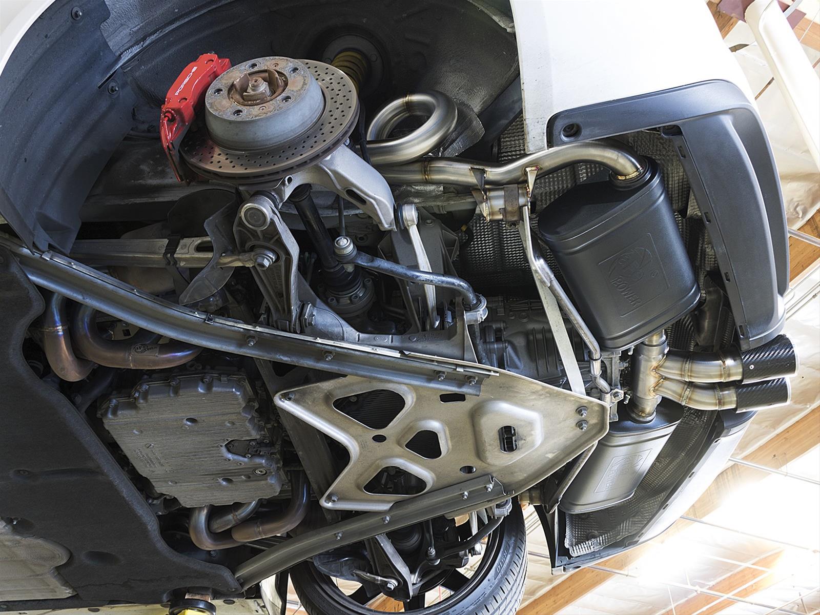 aFe MACH Force-Xp 2in 304 SS Cat-Back Exhaust w/Carbon Fiber Tips 13-16 Porsche Boxster 2.7L/3.4L