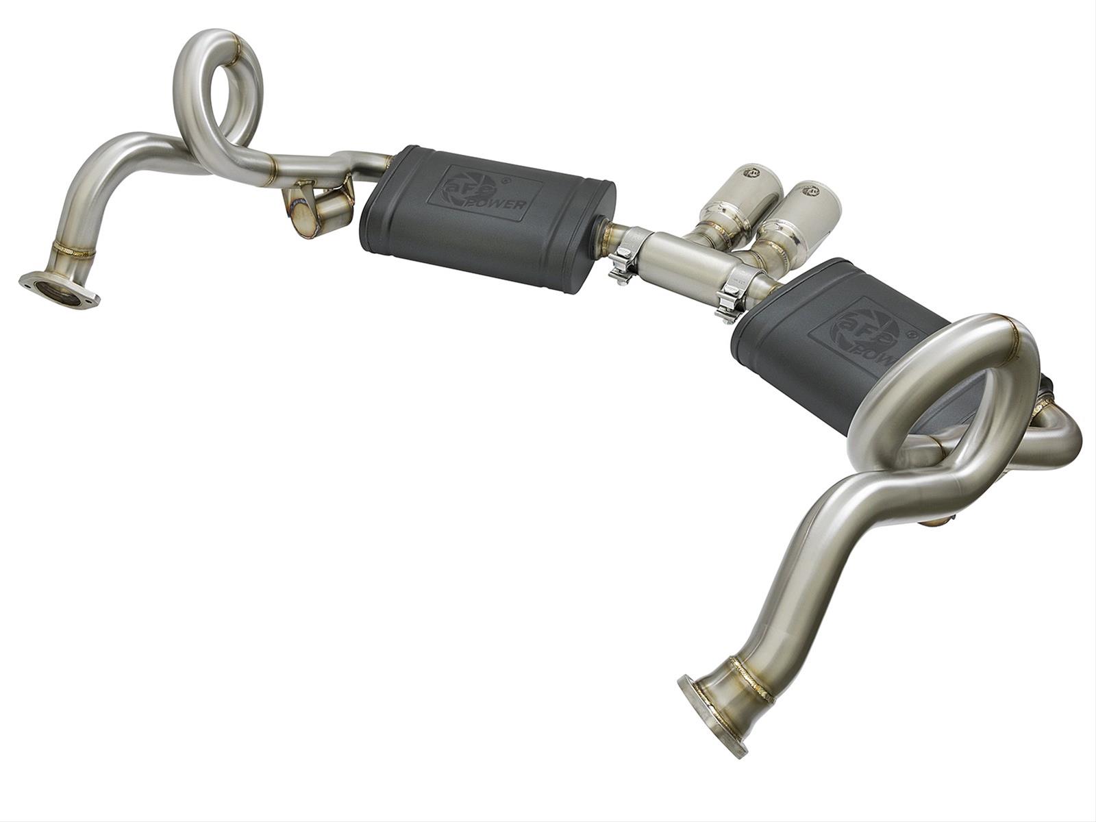 aFe MACH Force-Xp 2in 304 SS Cat-Back Exhaust w/Polished Tips 13-16 Porsche Boxster/Cayman 2.7L/3.4L thumbnail 9