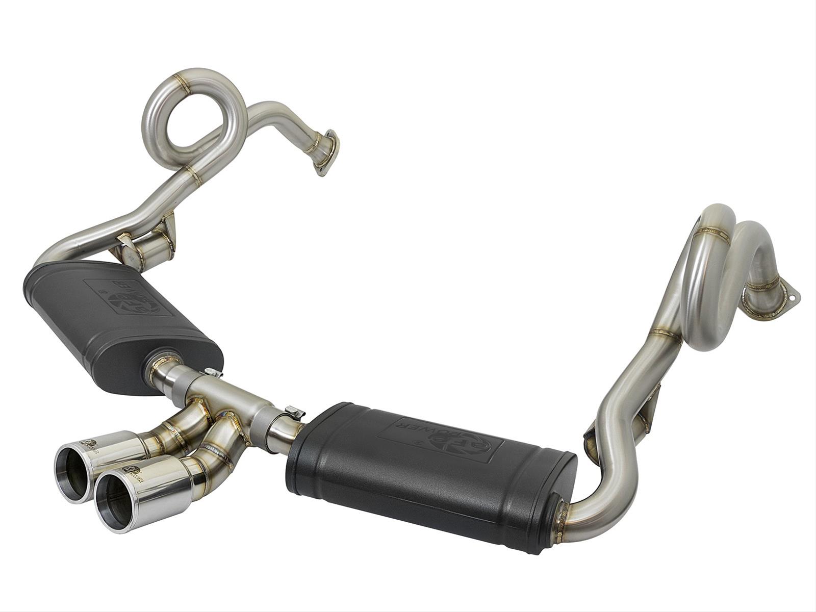 aFe MACH Force-Xp 2in 304 SS Cat-Back Exhaust w/Polished Tips 13-16 Porsche Boxster/Cayman 2.7L/3.4L thumbnail 8