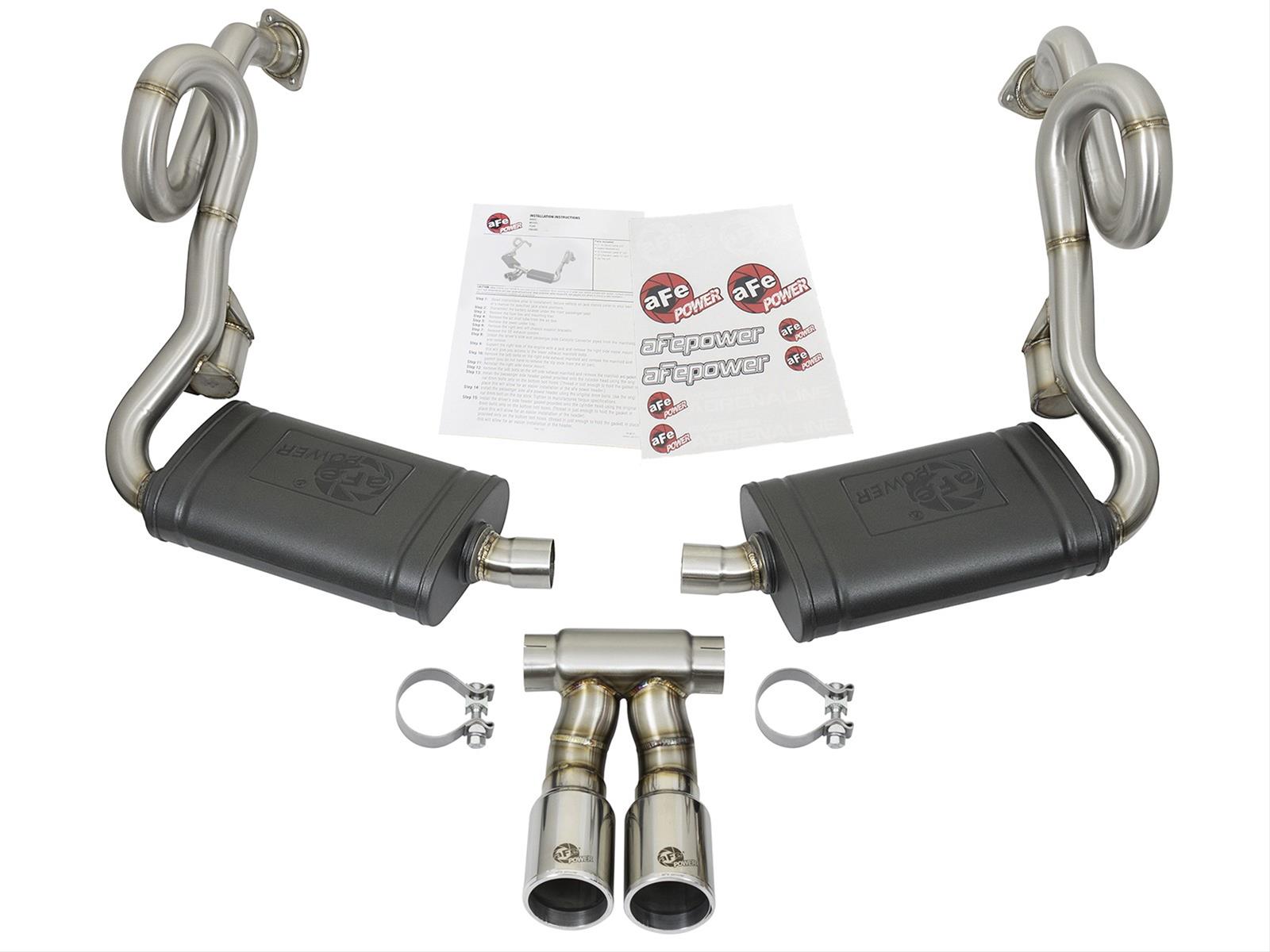 aFe MACH Force-Xp 2in 304 SS Cat-Back Exhaust w/Polished Tips 13-16 Porsche Boxster/Cayman 2.7L/3.4L thumbnail 5