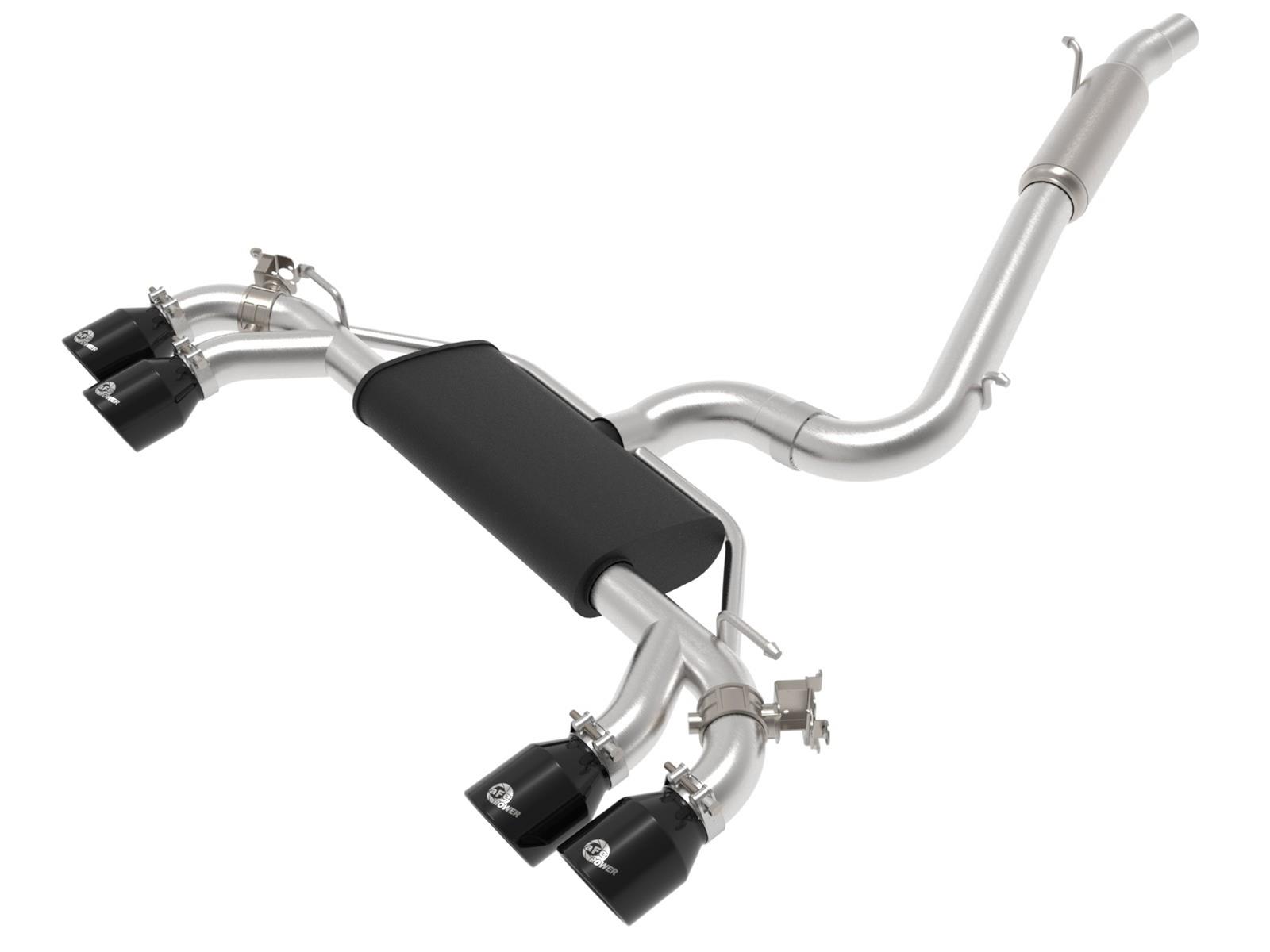 aFe POWER MACH Force-Xp 15-19 Volkswagen Golf R L4-2.0L(T) 304 SS Cat-Back Exhaust System - Black thumbnail 4