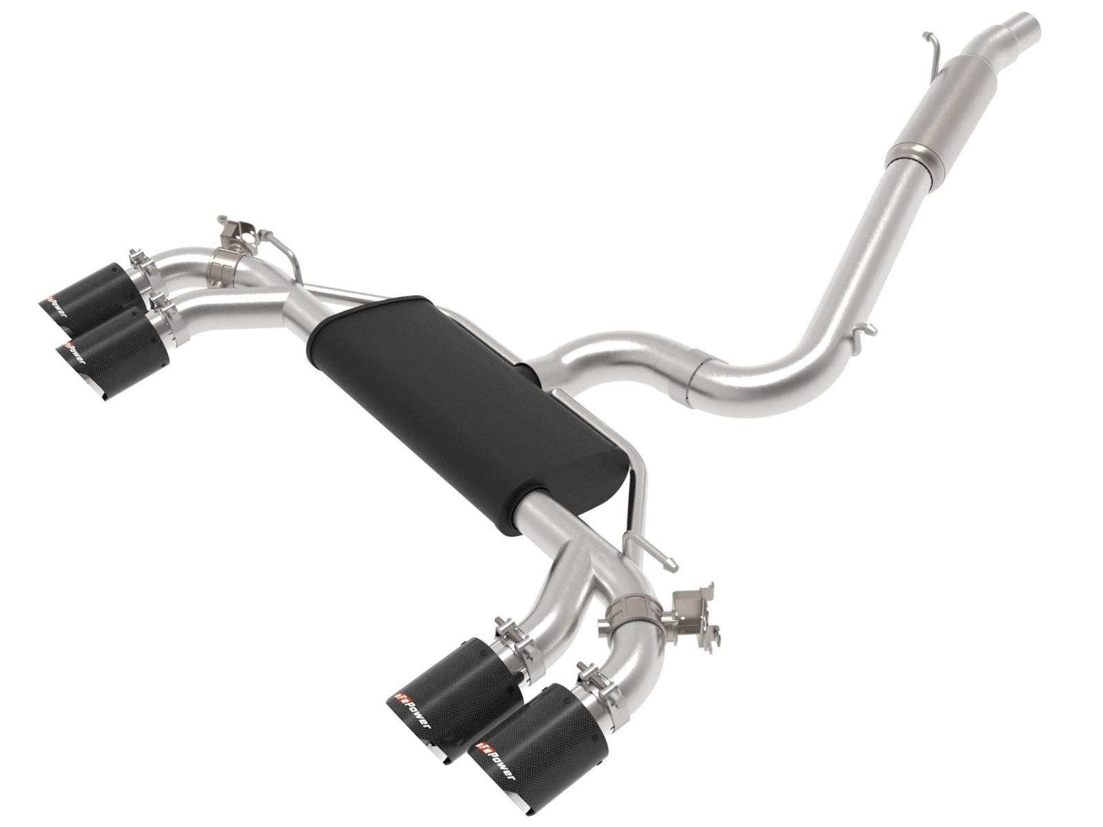 aFe POWER MACH Force-Xp 15-19 Volkswagen Golf R L4-2.0L(T) 304 SS Cat-Back Exhaust System - Carbon thumbnail 5