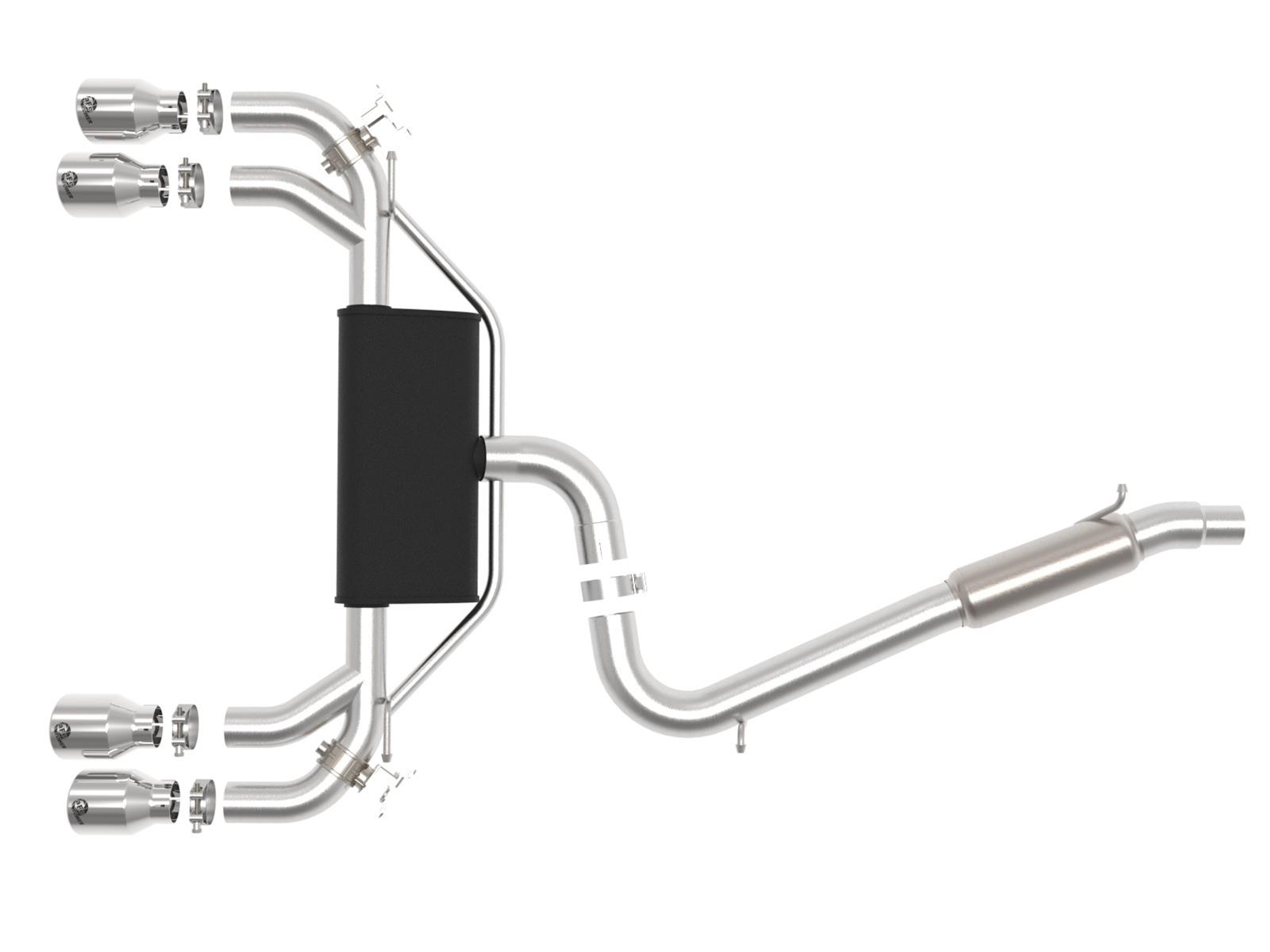 aFe POWER MACH Force-Xp 15-19 Volkswagen Golf R L4-2.0L(T) 304 SS Cat-Back Exhaust System - Polished thumbnail 6