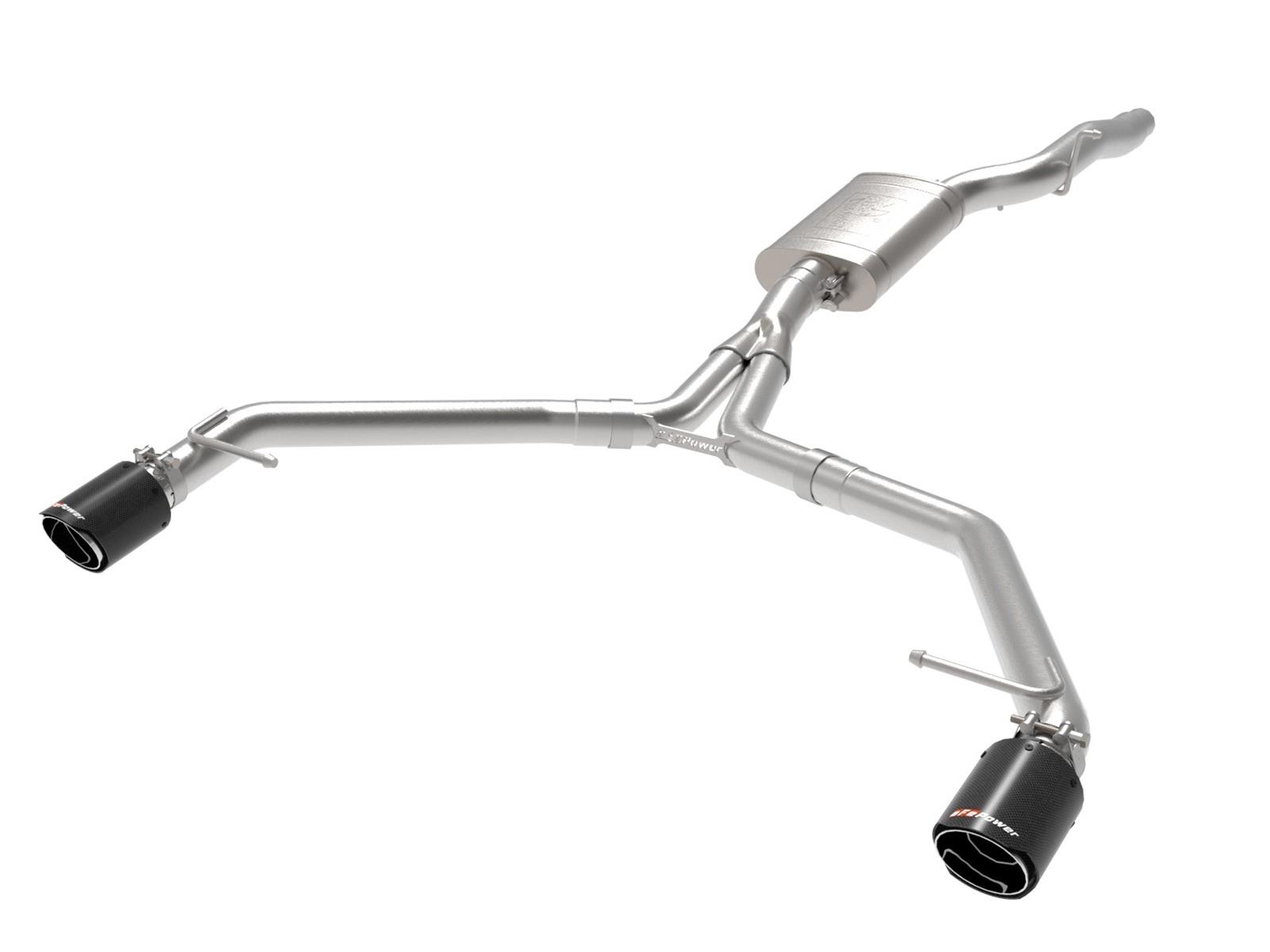 aFe MACH Force-Xp 13-16 Audi Allroad L4 SS Axle-Back Exhaust w/ Carbon Tips thumbnail 5