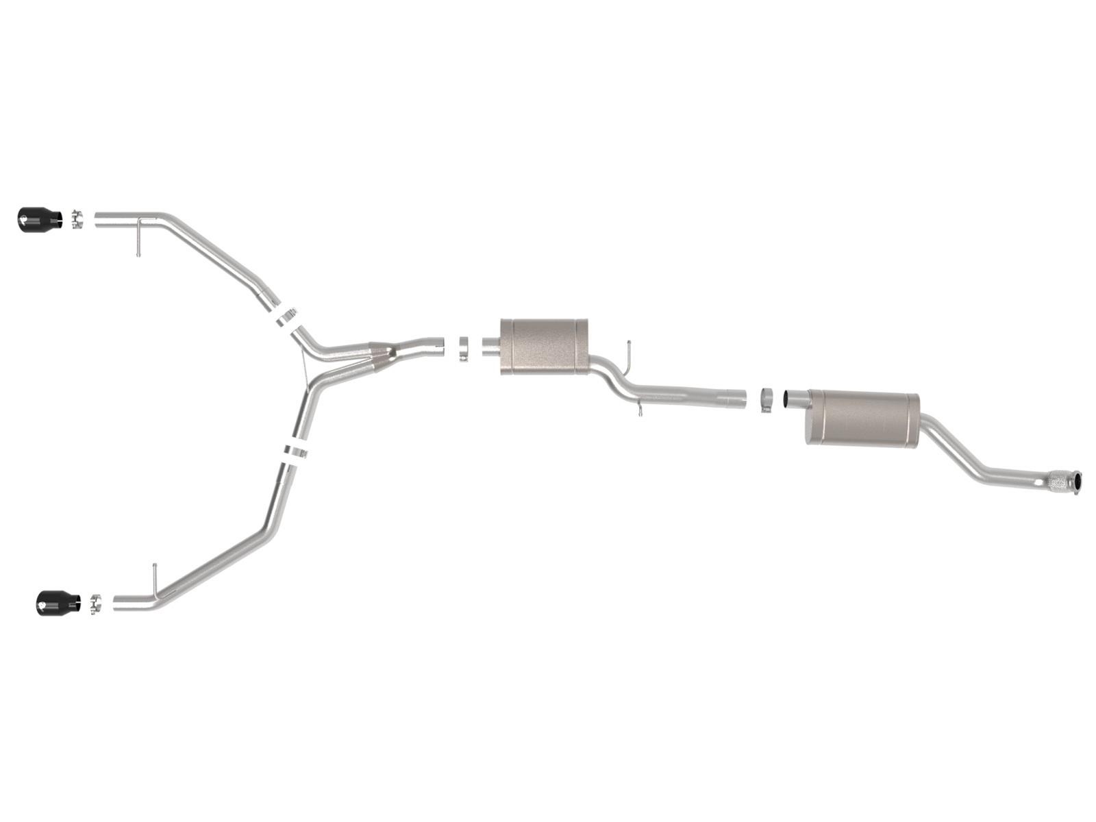 aFe MACH Force-Xp 13-16 Audi Allroad L4 SS Cat-Back Exhaust w/Black Tips thumbnail 6