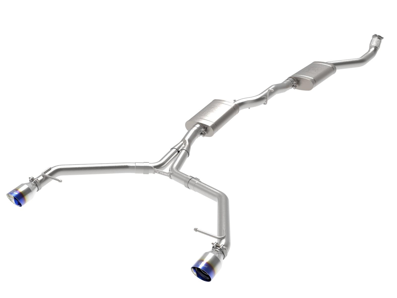 aFe MACH Force-Xp 13-16 Audi Allroad L4 SS Cat-Back Exhaust w/ Blue Flame Tips thumbnail 5