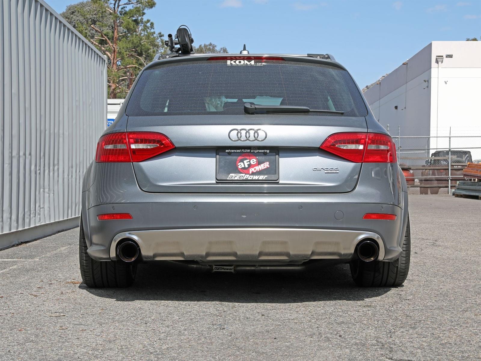 aFe MACH Force-Xp 13-16 Audi Allroad L4 SS Cat-Back Exhaust w/ Blue Flame Tips