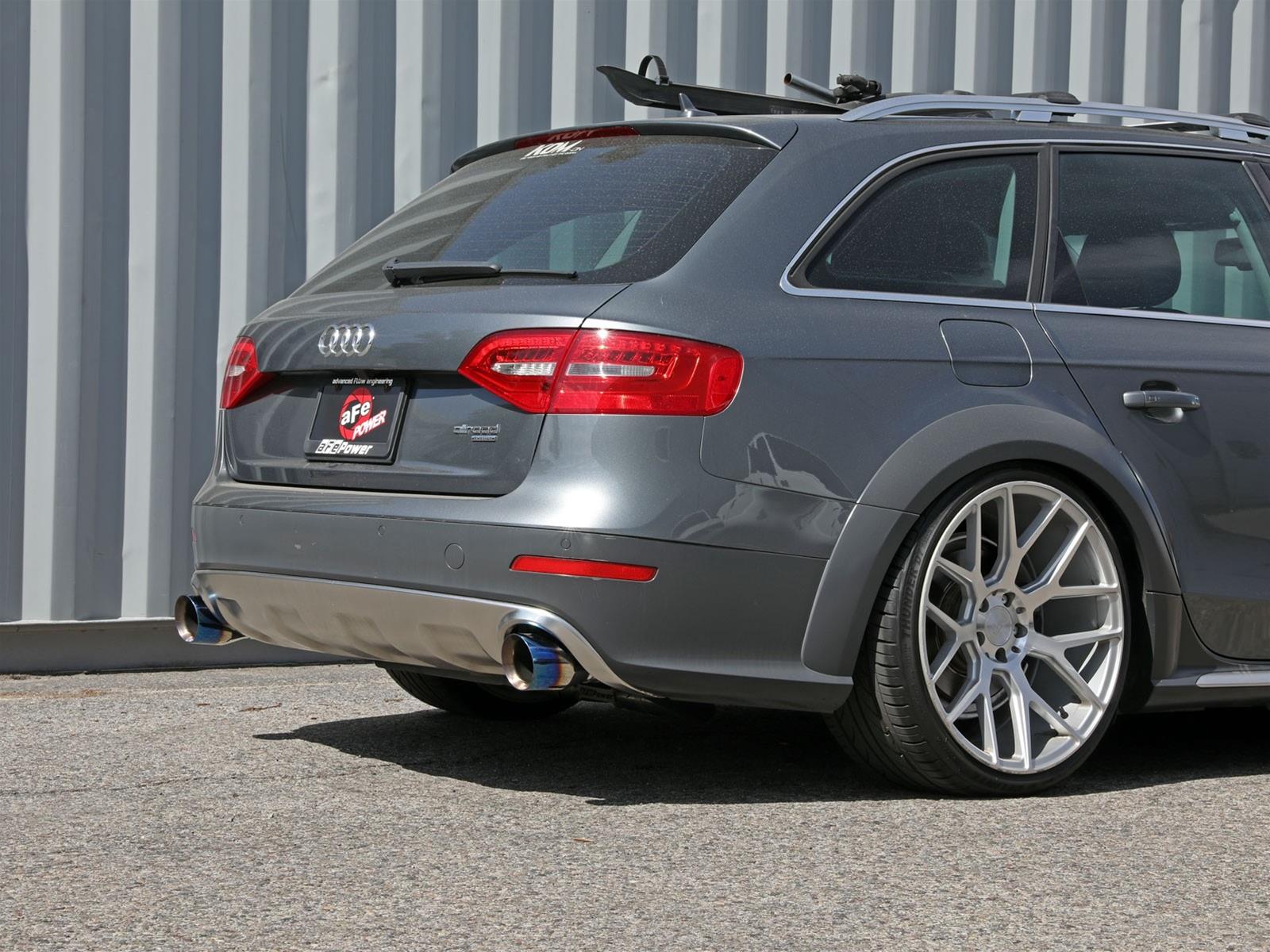 aFe MACH Force-Xp 13-16 Audi Allroad L4 SS Cat-Back Exhaust w/ Blue Flame Tips thumbnail 2
