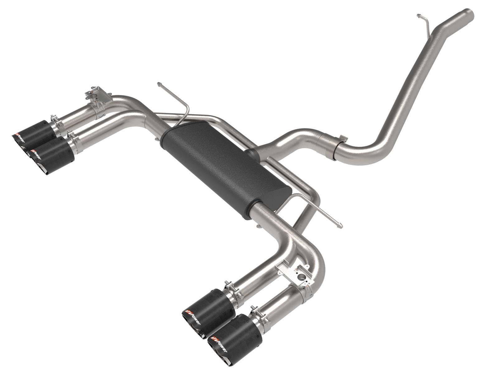 aFe MACH Force XP 3in-2.5in 304SS Exhaust Cat-Back 15-20 Audi S3 L4-2.0L (t) - Carbon Tips