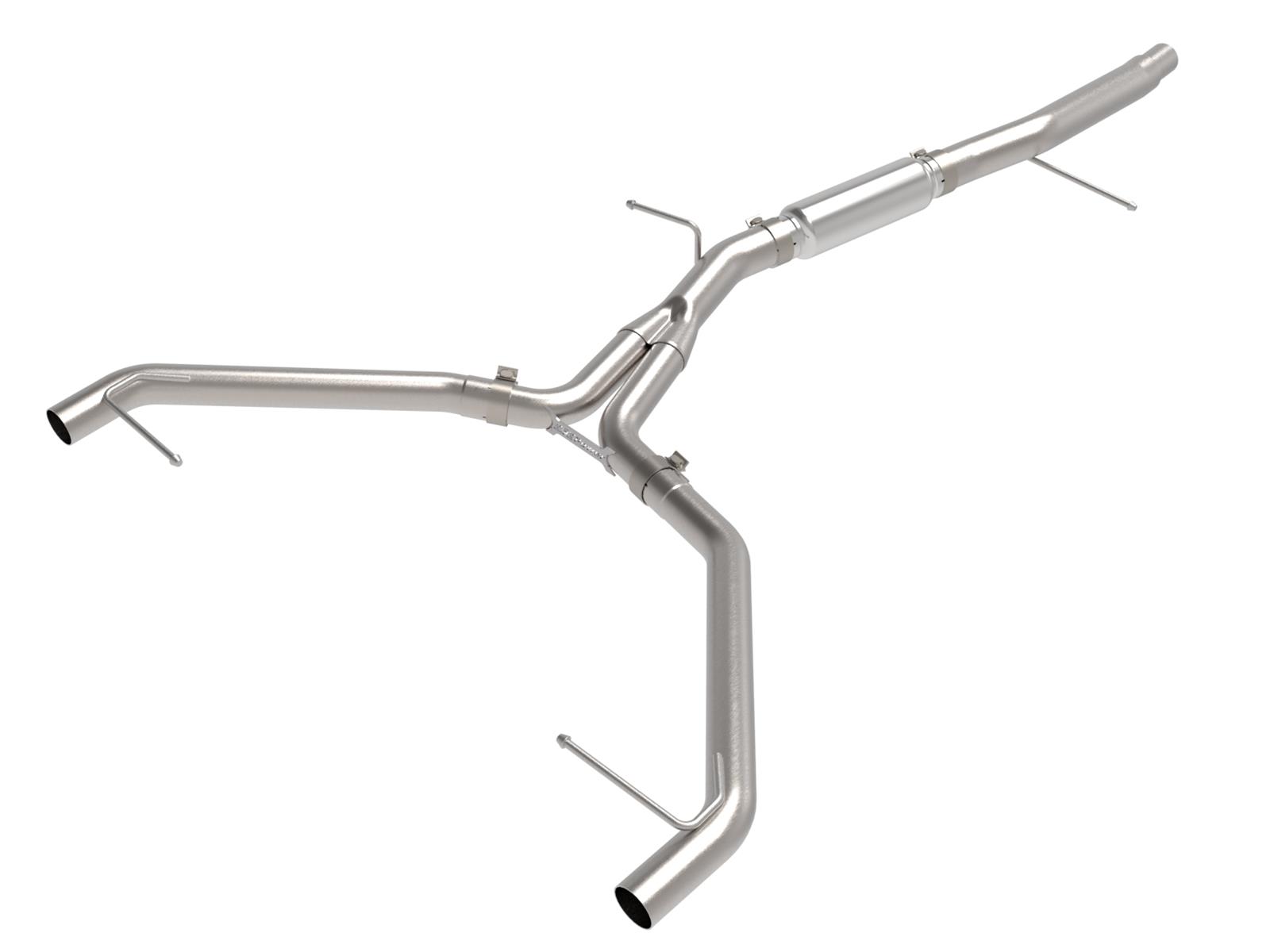 aFe Mach Force XP Exhaust Systems 49-36445 Systems, XP, Rear Axle-back, Single In/Dual Out, Stainless Steel, Natural, Split Rear Exit, Audi, 2.0L, Kit