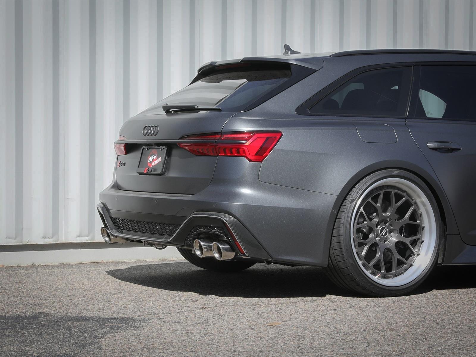 aFe 20-22 Audi RS6 Avant V8 4L(tt) MACH Force-Xp 3in to 2.5in 304 SS Cat-Back Exhaust w/Polished Tip thumbnail 3