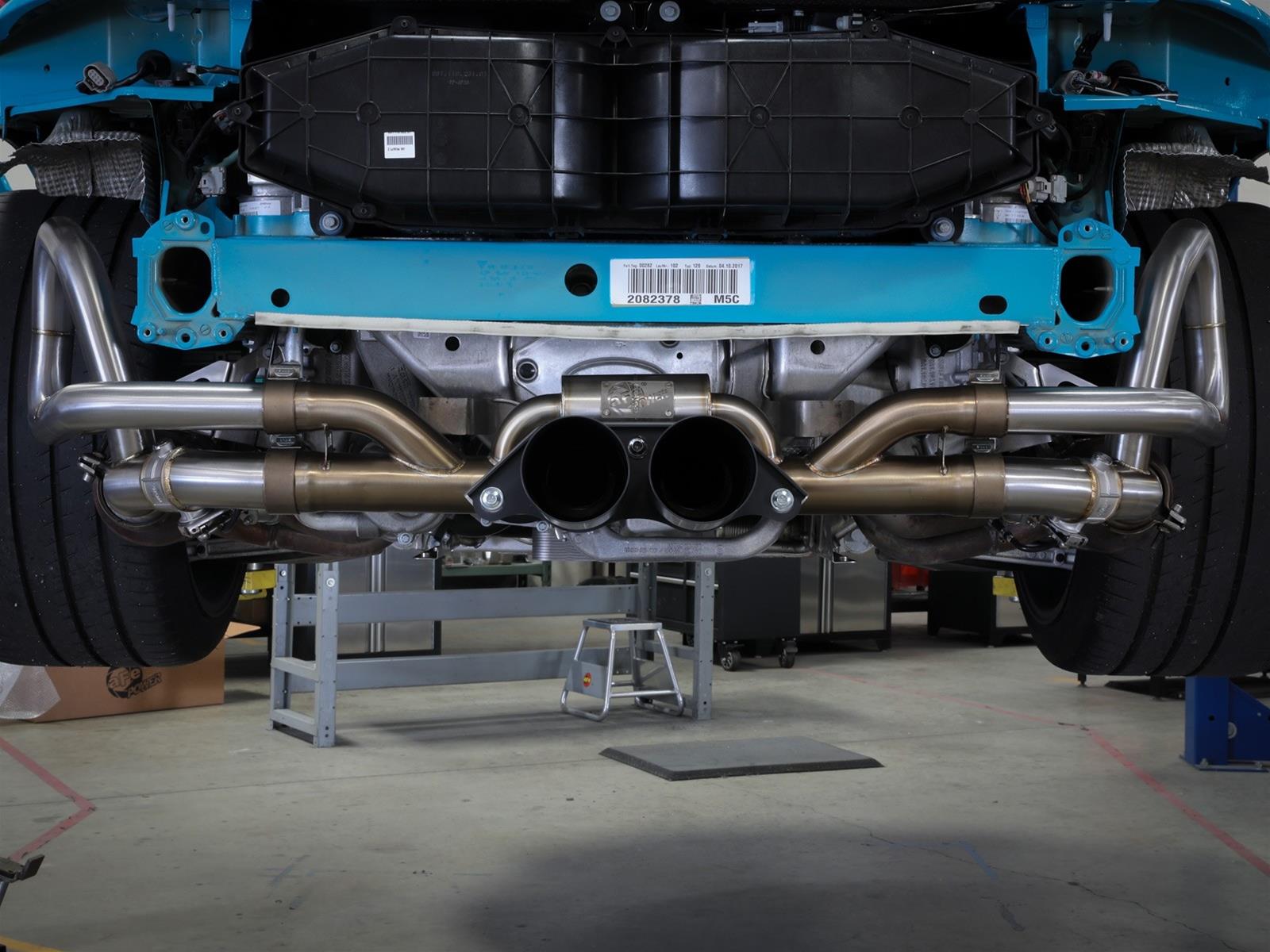aFe 14-16 Porsche 911 GT3 991.1 H6 3.8L MACH Force-Xp 304 SS Cat-Back Exhaust System w/ Carbon Tips thumbnail 2