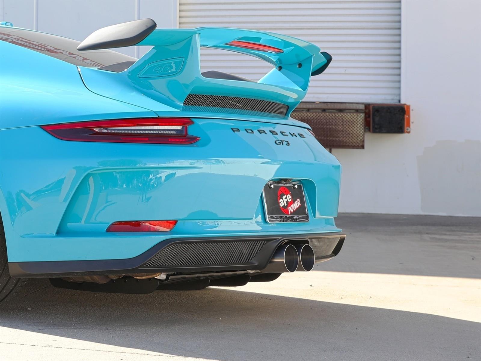 aFe 14-16 Porsche 911 GT3 991.1 H6 3.8L MACH Force-Xp 304 SS Cat-Back Exhaust System w/ Brushed Tips thumbnail 3
