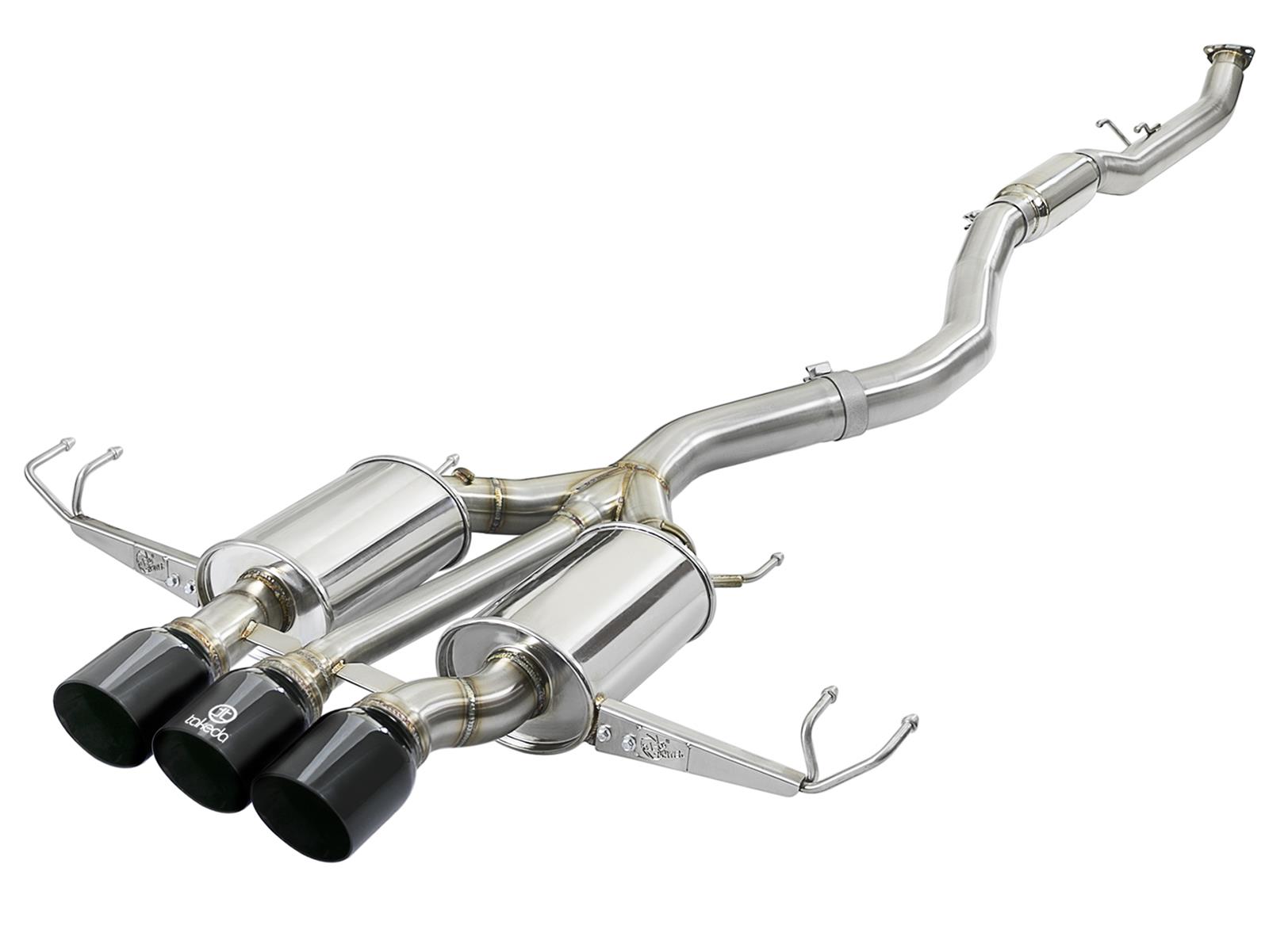 aFe Takeda 3in 304 SS Cat-Back Exhaust w/ Carbon Fiber Tips 17-18 Honda Civic Type R L4 2.0L (t)