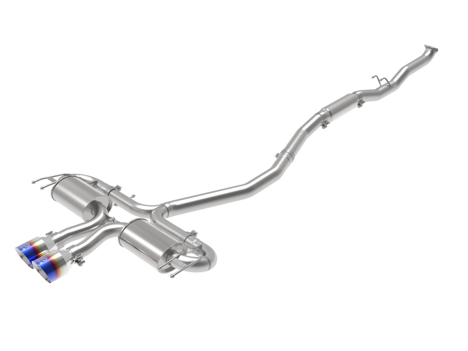 aFe Takeda 3in 304 SS Cat-Back Exhaust System w/Blue Flame Tips 17-20 Honda Civic Sport L4-1.5L (t) thumbnail 3