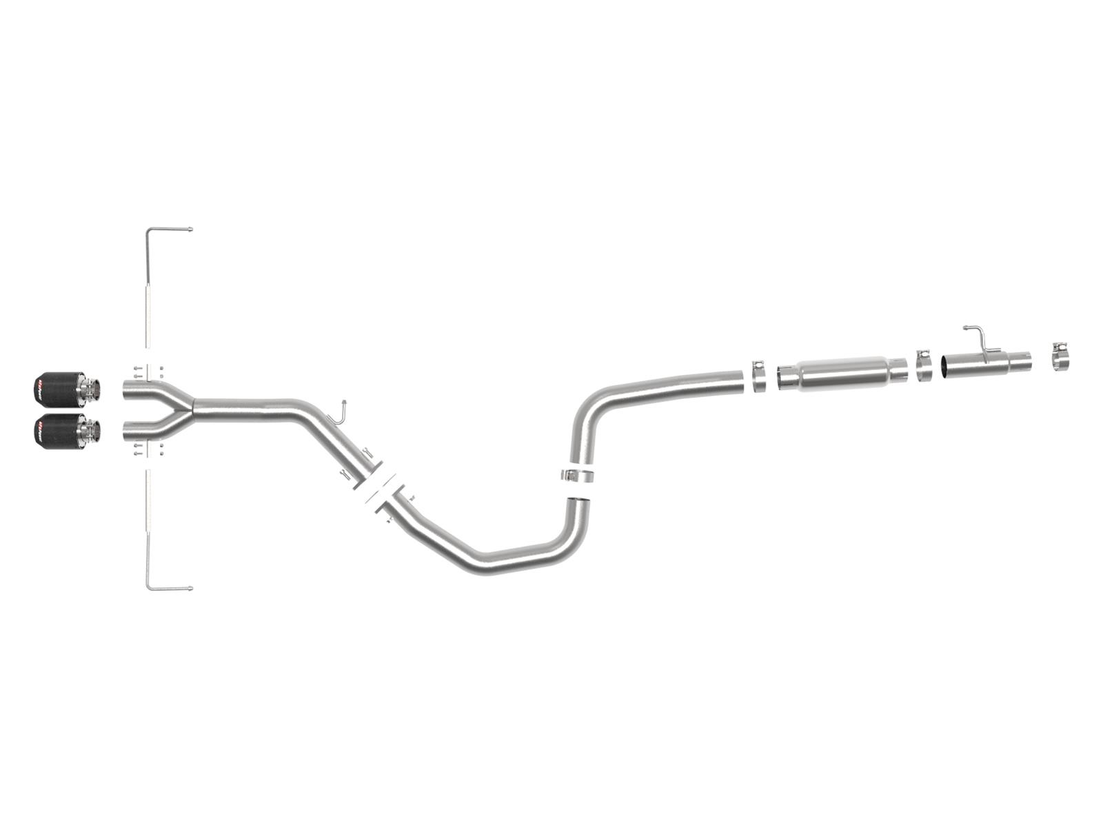 aFe Takeda Exhaust Cat-Back 19-20 Hyundai Veloster 304SS Carbon Fiber Dual Tips Exhaust thumbnail 2