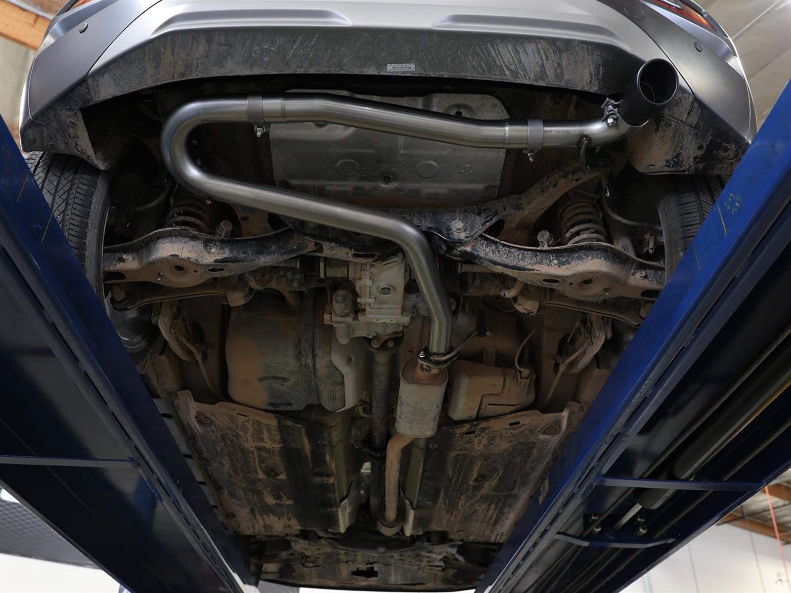 aFe Takeda 2.5in 304 SS Axle-Back Exhaust w/o Muffler w/Polish Tip 18-22 Hyundai Kona L4-1.6L(t) AWD thumbnail 2