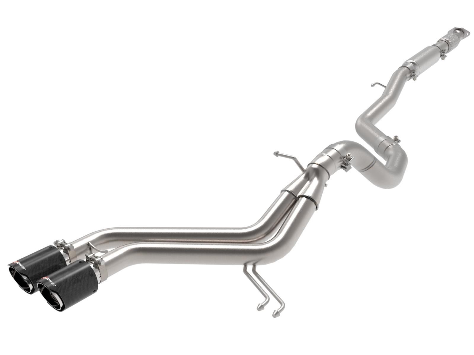 aFe Takeda 2-1/2in to 3in SS-304 Cat-Back Exhaust w/ C/F Tips 13-17 Hyundai Veloster L4-1.6L thumbnail 5
