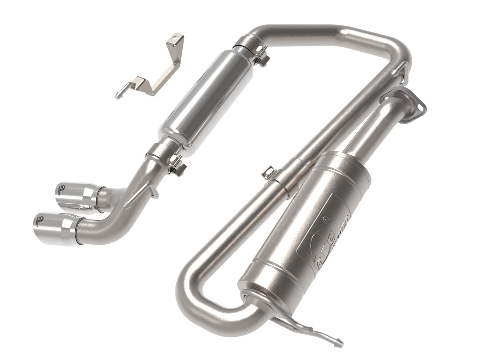 aFe 18-21 Suzuki Jimny Takeda 2-1/4in. 304 SS Cat-Back Exhaust w/ Polished Tip thumbnail 4
