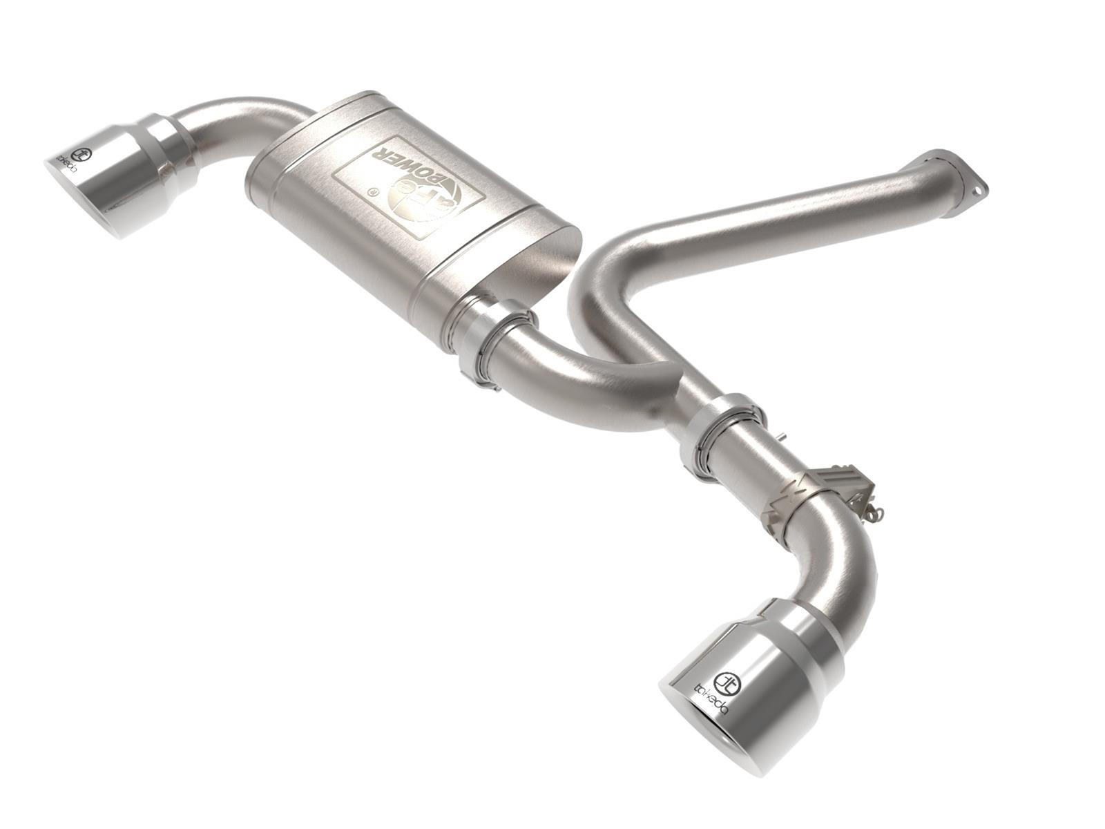 aFe 22-23 Hyundai Kona N L4 2.0L (t) Takeda 3in 304 SS Axle-Back Exhaust System w/ Polished Tips thumbnail 4