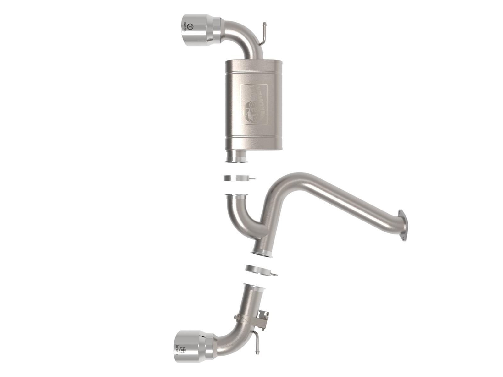 aFe 22-23 Hyundai Kona N L4 2.0L (t) Takeda 3in 304 SS Axle-Back Exhaust System w/ Polished Tips thumbnail 5