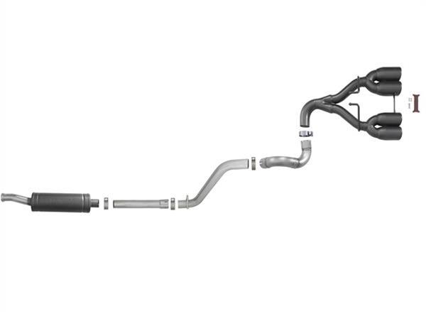 aFe Rebel Series 2.5in 304 SS Cat-Back Exhaust w/ Black Tip 18-20 Jeep Wrangler (JL) thumbnail 7