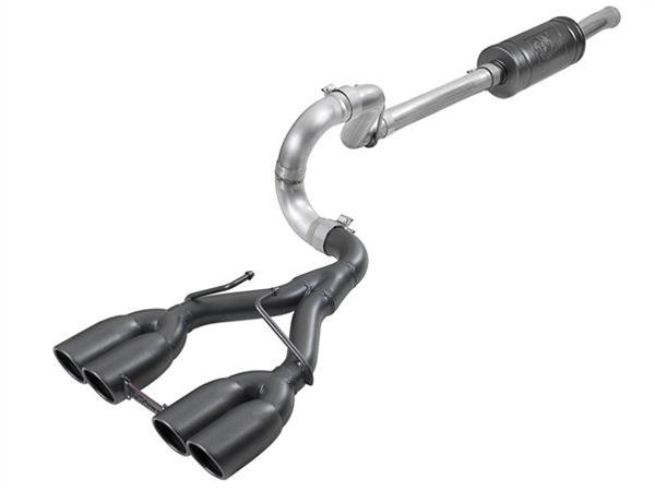 aFe Rebel Series 2.5in 304 SS Cat-Back Exhaust w/ Black Tip 18-20 Jeep Wrangler (JL) thumbnail 6