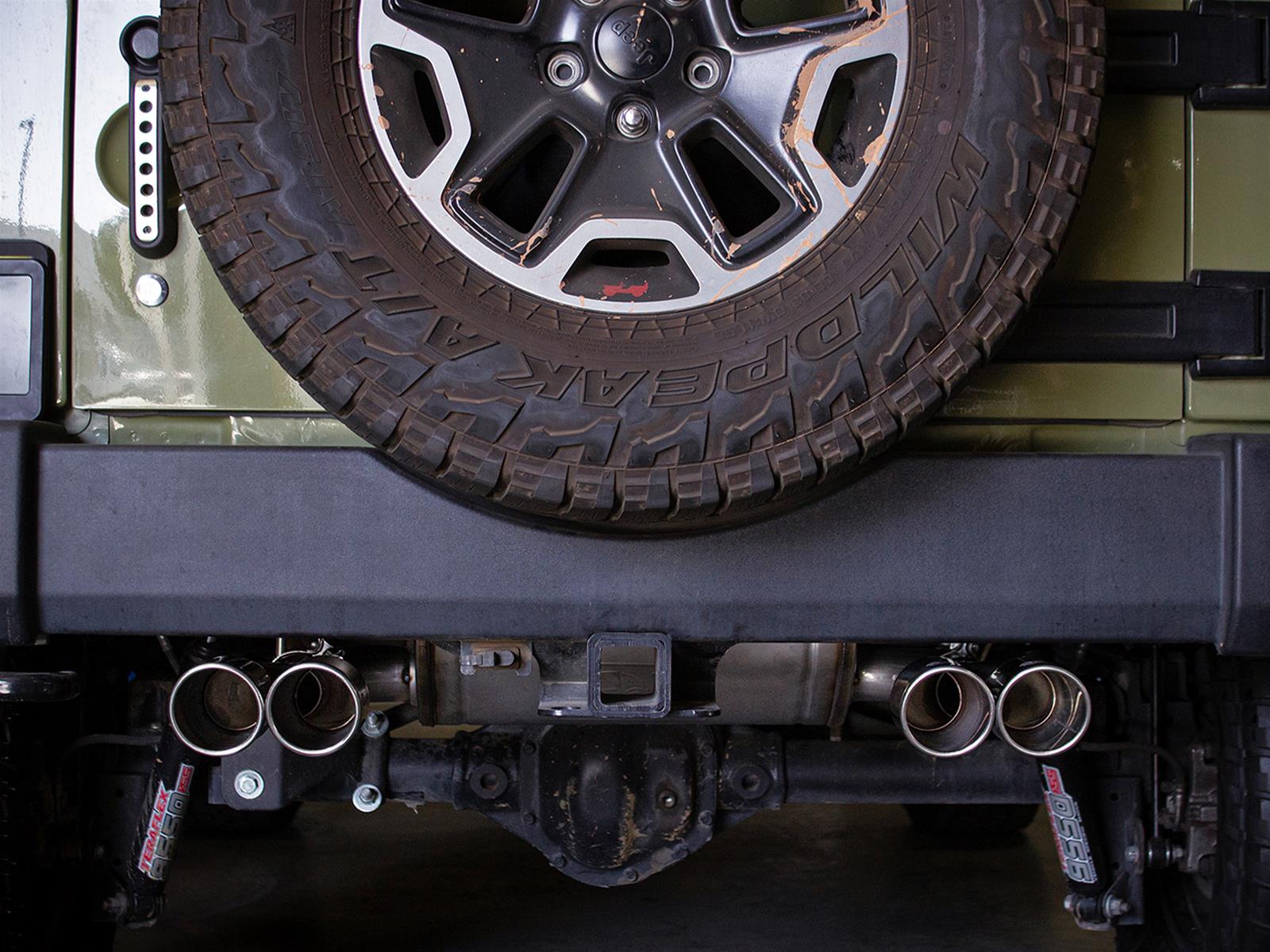 aFe Vulcan Series 2.5in 304 SS Axle-Back Exhaust Polished 07-18 Jeep Wrangler (JK) V6-3.6/3.8L thumbnail 2