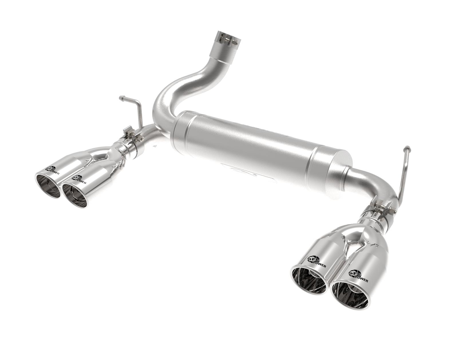 aFe Vulcan Series 2.5in 304 SS Axle-Back Exhaust Polished 07-18 Jeep Wrangler (JK) V6-3.6/3.8L thumbnail 4