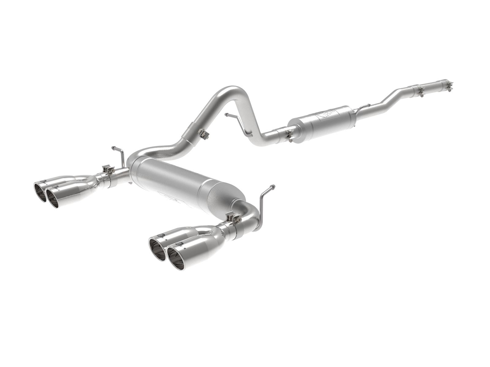 aFe Vulcan Series 2.5in 304SS Cat-Back Exhaust 07-18 Jeep Wrangler (JK) V6-3.6/3.8L w/ Polished Tips thumbnail 4
