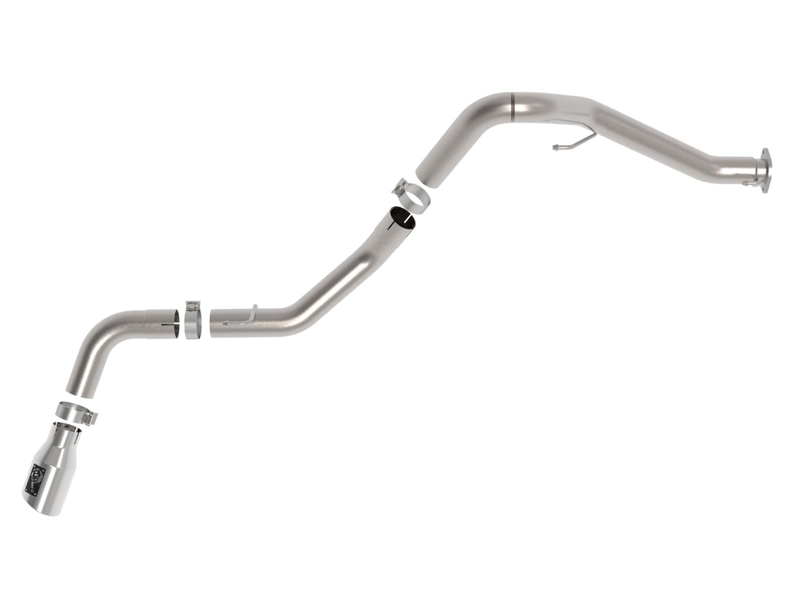 aFe 2021+ Jeep Gladiator V6-3.0L (td) Vulcan Series 3in 304 SS DPF-Back Exhaust System - Polishd Tip thumbnail 7