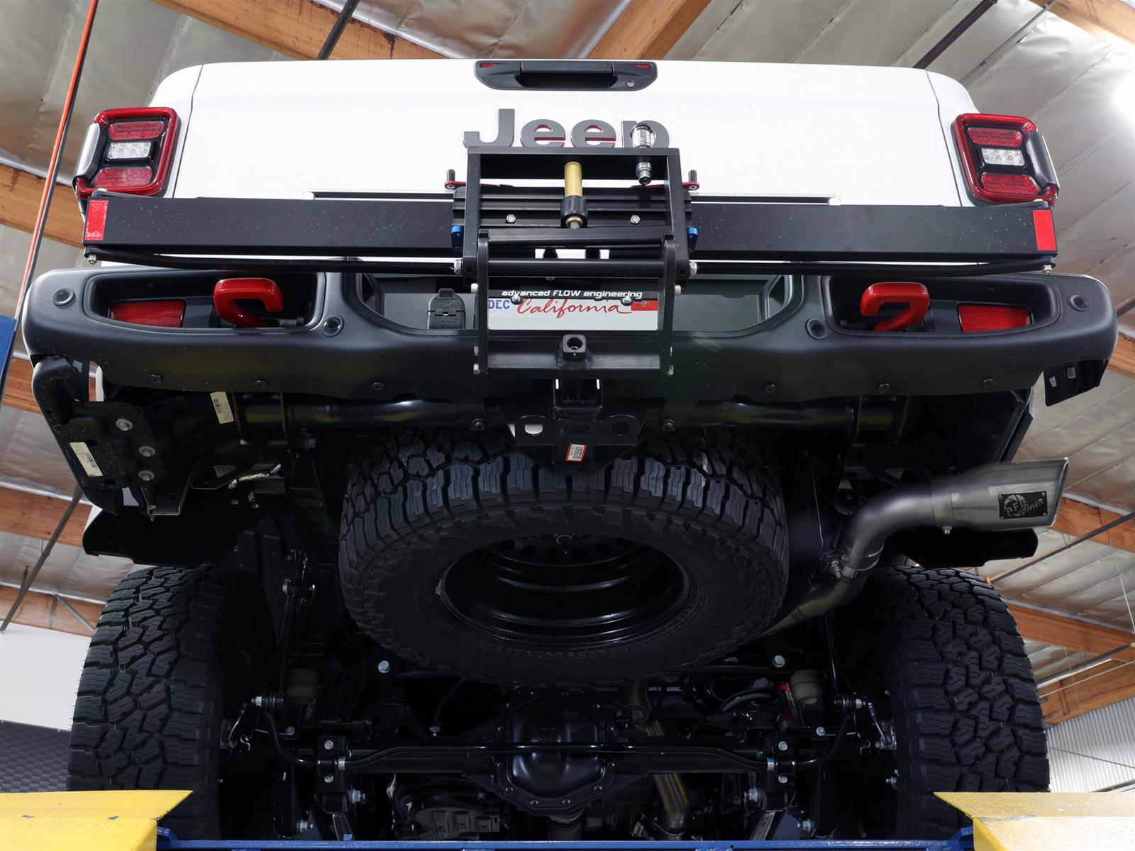 aFe 2021+ Jeep Gladiator V6-3.0L (td) Vulcan Series 3in 304 SS DPF-Back Exhaust System - Polishd Tip thumbnail 4