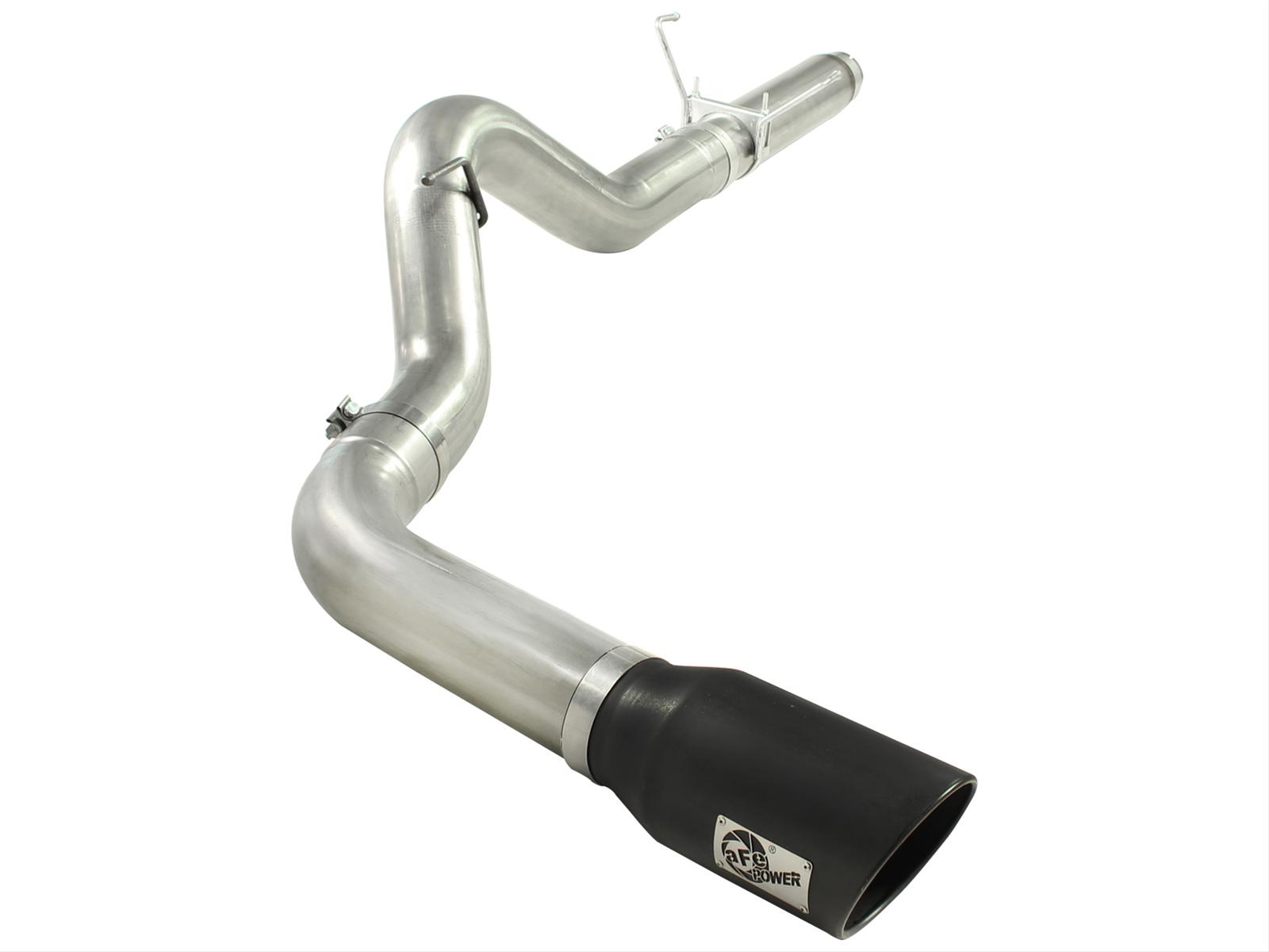 aFe MACH Force XP 5in DPF-Back 409SS Exhaust Dodge Diesel Trucks 07.5-12 L6-6.7L (td) Black Tip