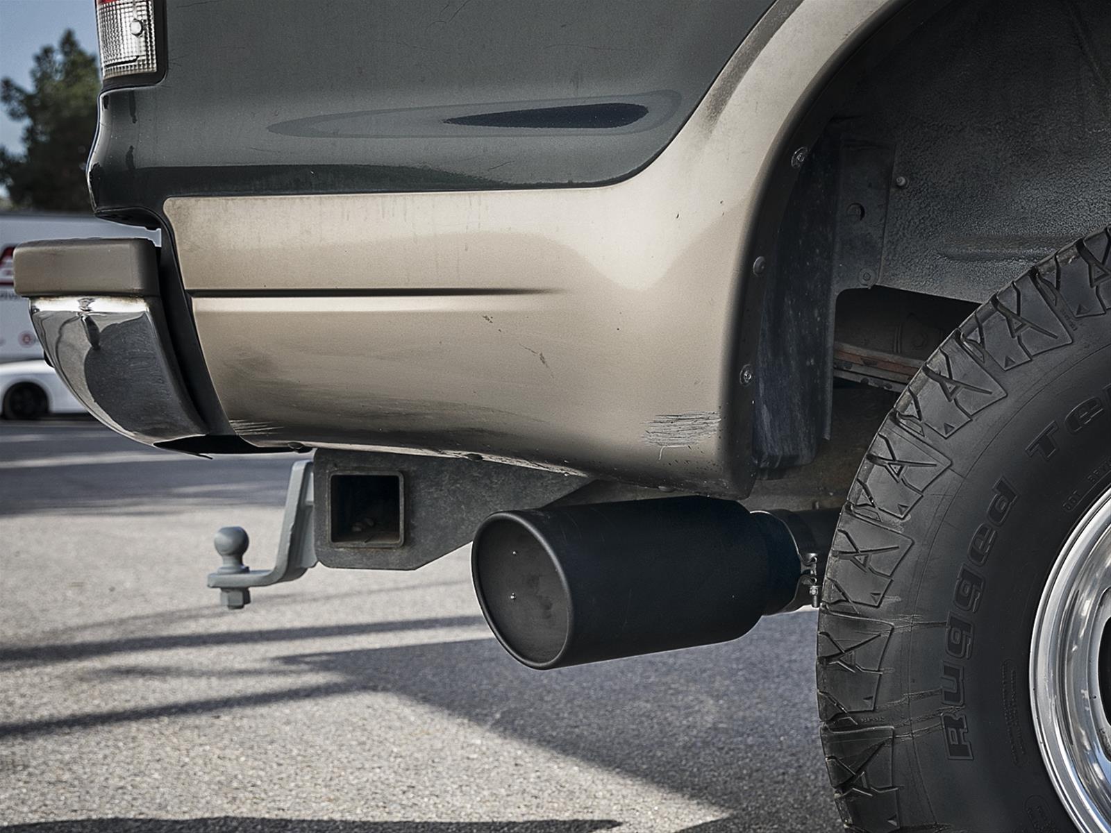 aFe Large Bore-HD Exhaust Systems for 2000-2003 EXCURSION - 49-43008-B System, Bore HD, Turbo Back, Single, Stainless Steel, Ford, 7.3L, Kit thumbnail 2