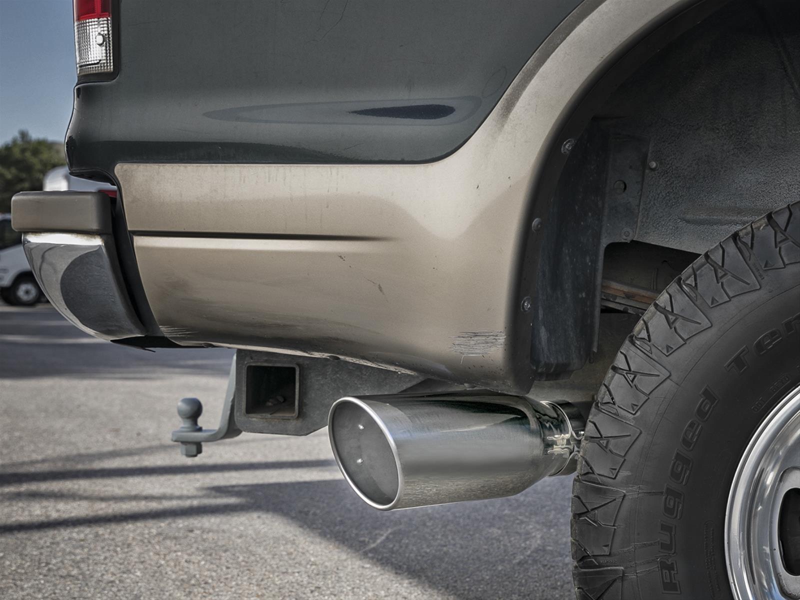 aFe Large Bore-HD Exhaust Systems for 2000-2003 EXCURSION - 49-43008-P System, Bore HD, Turbo Back, Single, Stainless Steel, Ford, 7.3L, Kit thumbnail 2
