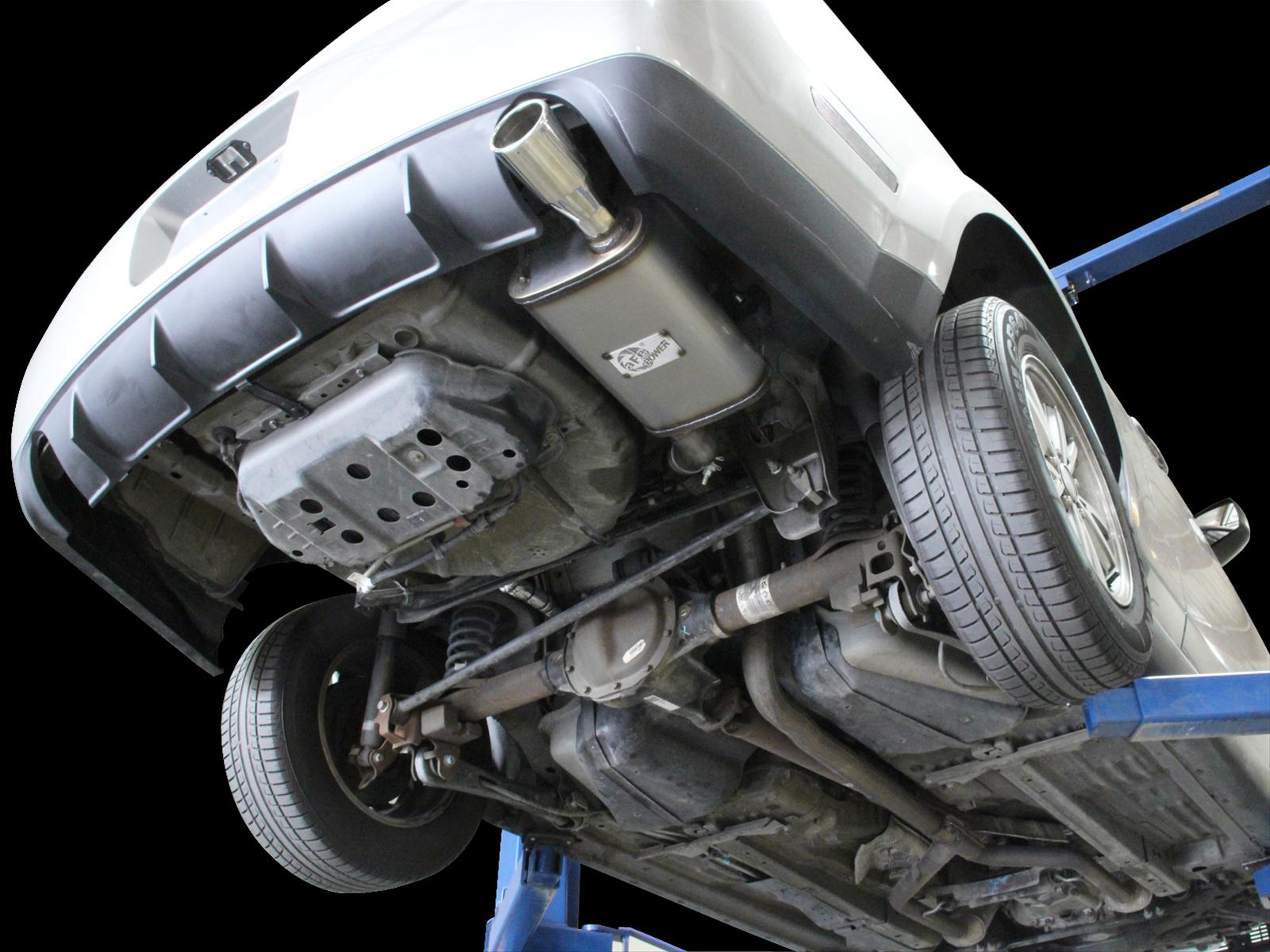 aFe Axle-Back Exhaust 2.5in 409SS w/Polished Tip 05-09 Ford Mustang V6 4.0L