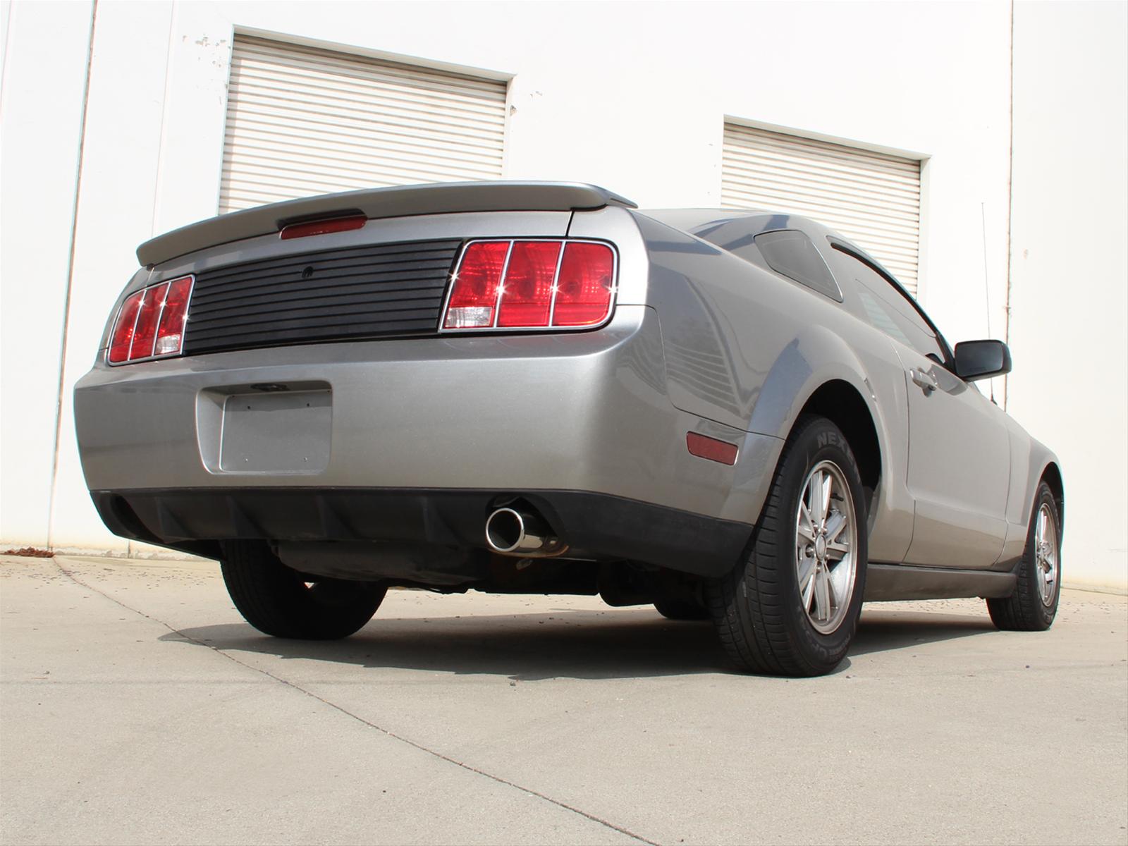 aFe Axle-Back Exhaust 2.5in 409SS w/Polished Tip 05-09 Ford Mustang V6 4.0L thumbnail 2