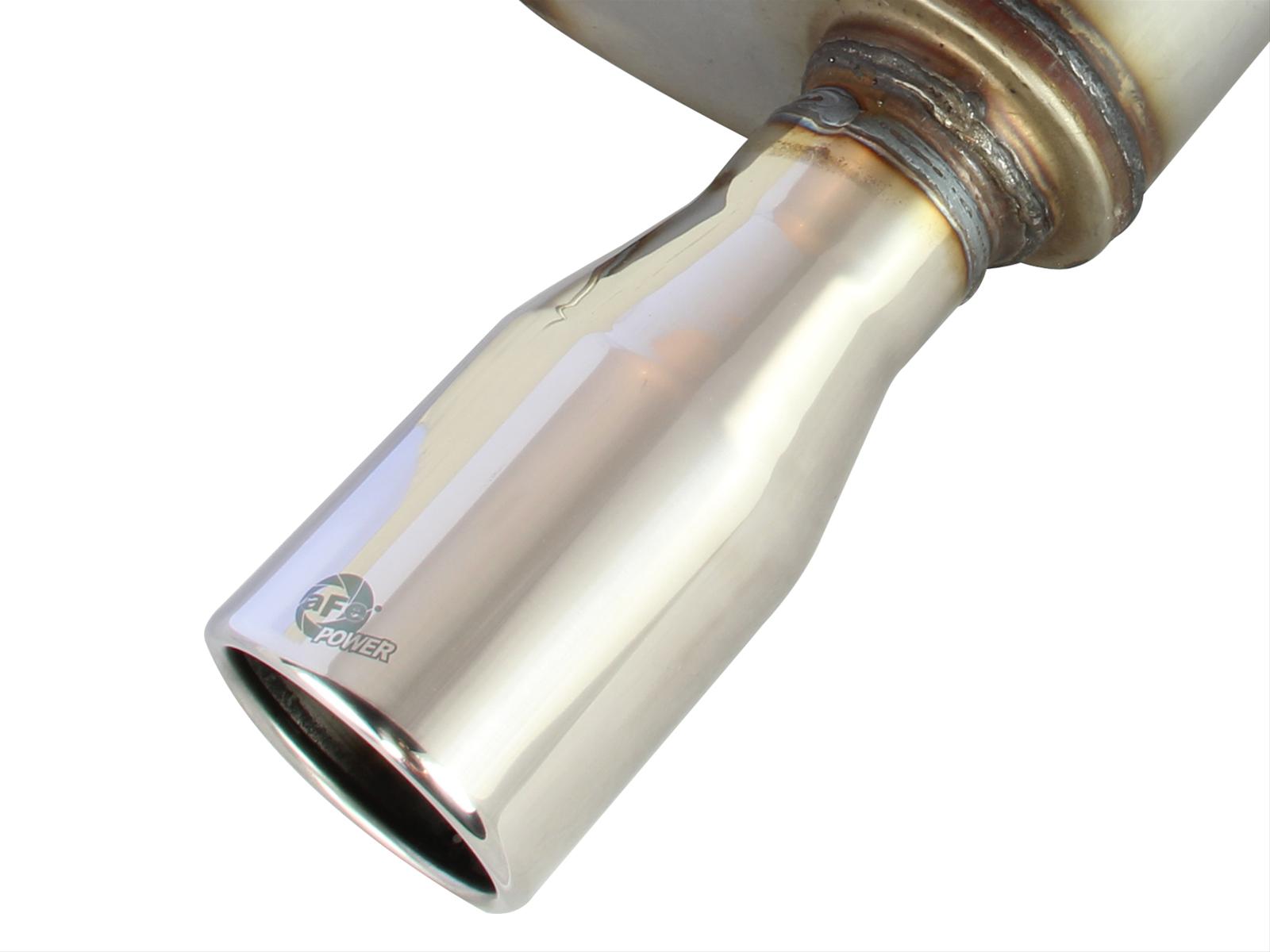 aFe Axle-Back Exhaust 2.5in 409SS w/Polished Tip 05-09 Ford Mustang V6 4.0L thumbnail 3