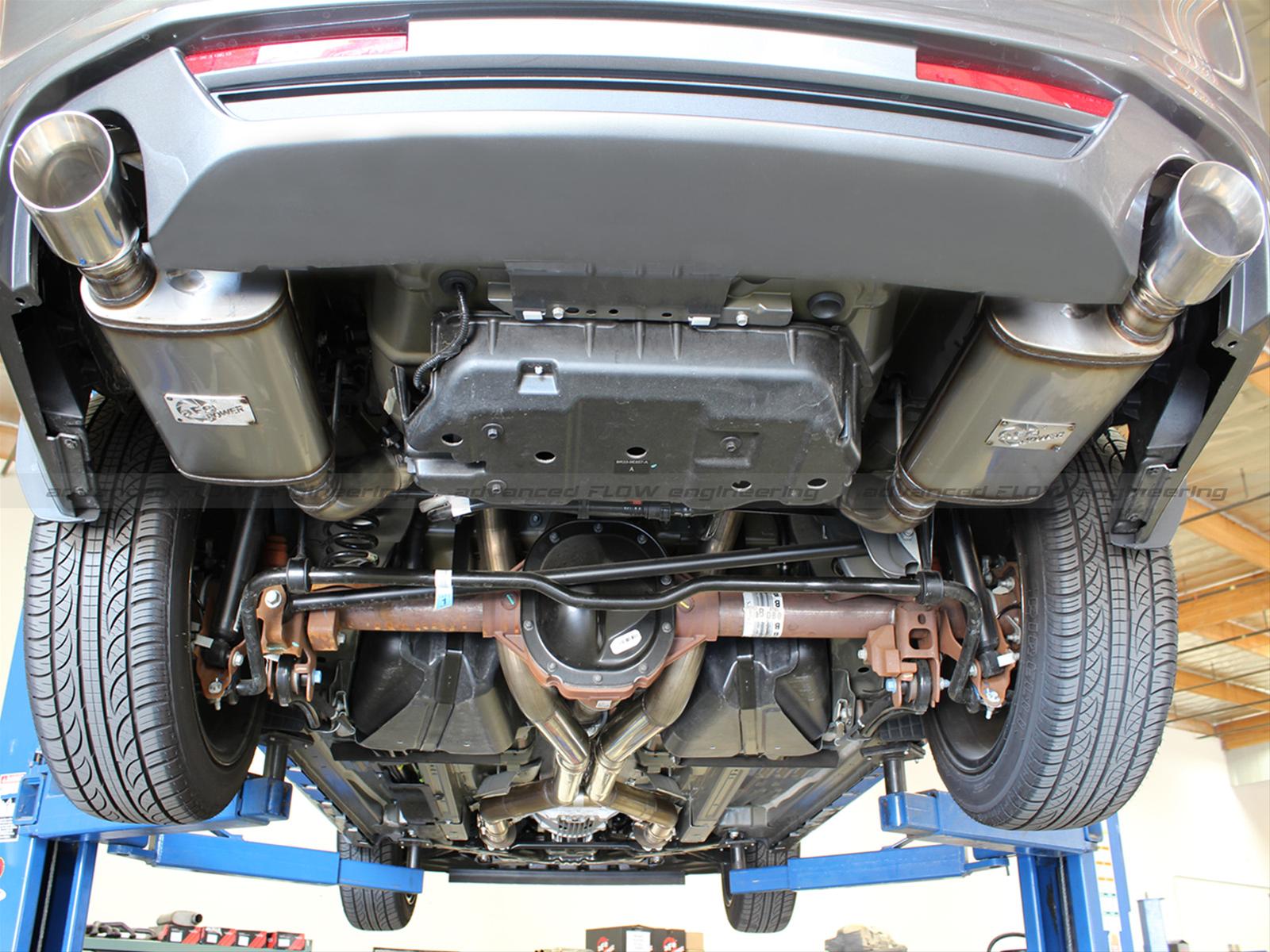 aFe MACH Force XP Cat-Back Exhaust 3in SS w/ Black Tips 11-14 Ford Mustang GT V8 5.0L