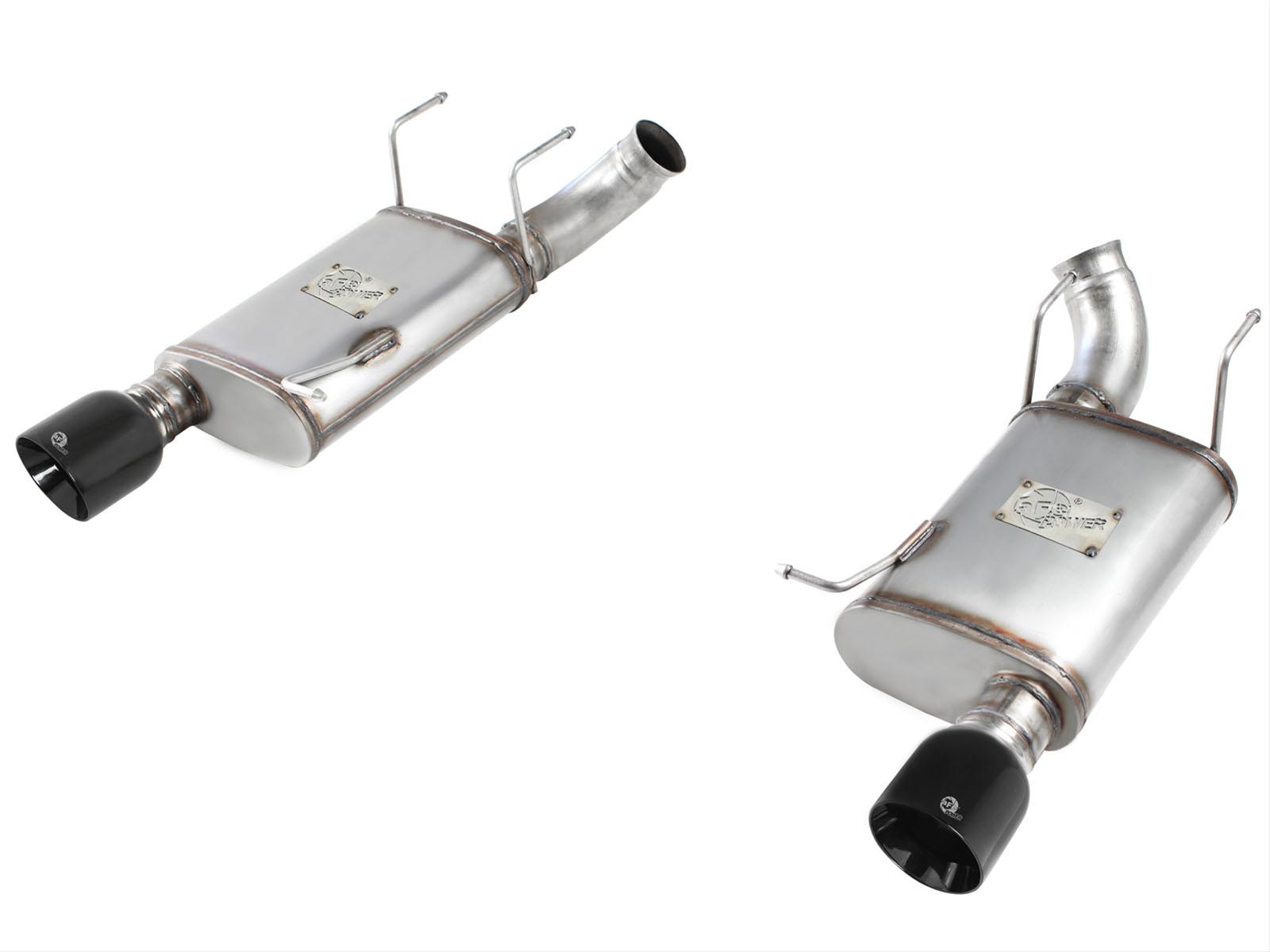 aFe MACH Force XP Exhaust 11-14 Ford Mustang GT V8-5.0L 3in. Stainless Steel Axle-Back w/Black Tips