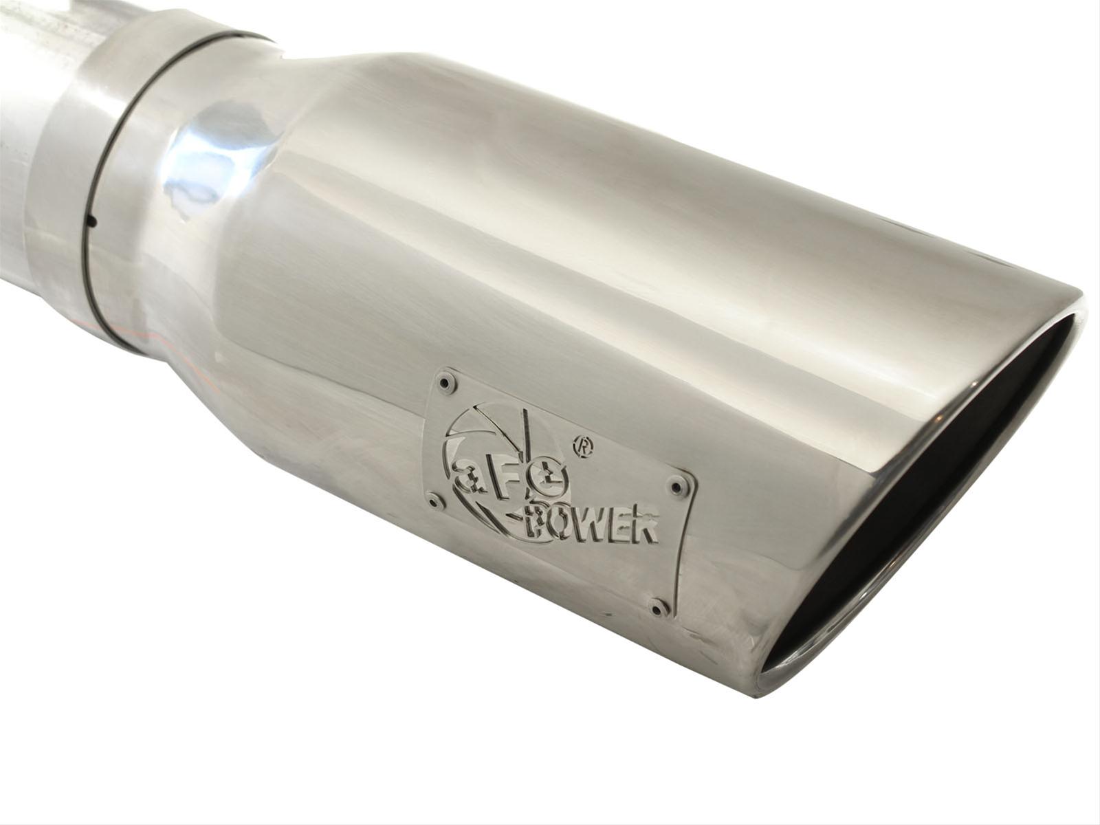 aFe MACHForce XP 5in DPF-Back Stainless Steel Exh Sys, polished tip,Ford Diesel Trucks 11-14 V8-6.7L thumbnail 4