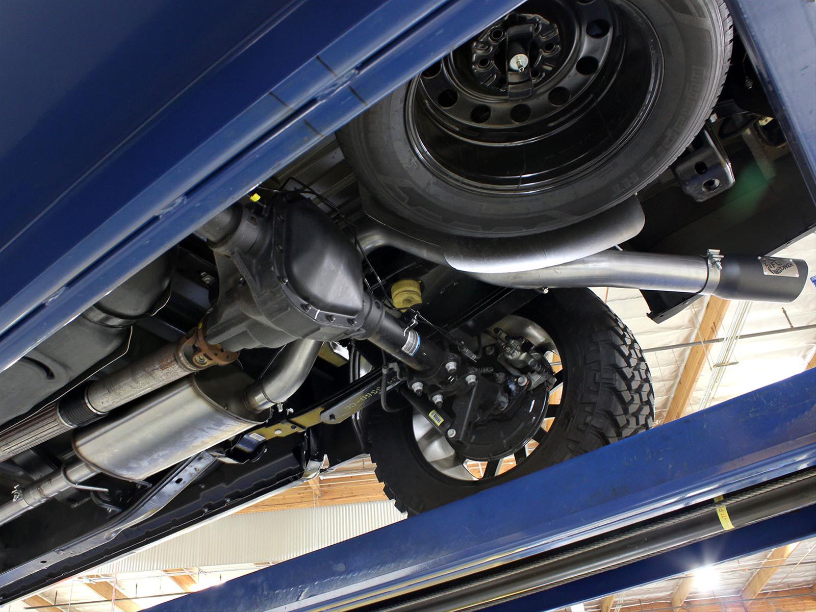 aFe MACH Force XP SS Exhaust 3in to 3.5in Cat-Back w/ Black Tip 15 Ford F-150 EcoBoost V6 2.7/3.5Ltt thumbnail 2