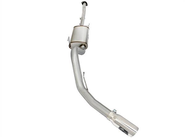 aFe MACHForce XP SS Exhaust 3in to 3.5in Cat-Back w/ Polished Tip 15 Ford F-150 EcoBoost V6 2.7/3.5L thumbnail 8