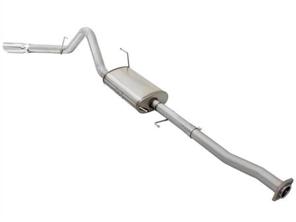 aFe MACHForce XP SS Exhaust 3in to 3.5in Cat-Back w/ Polished Tip 15 Ford F-150 EcoBoost V6 2.7/3.5L thumbnail 6