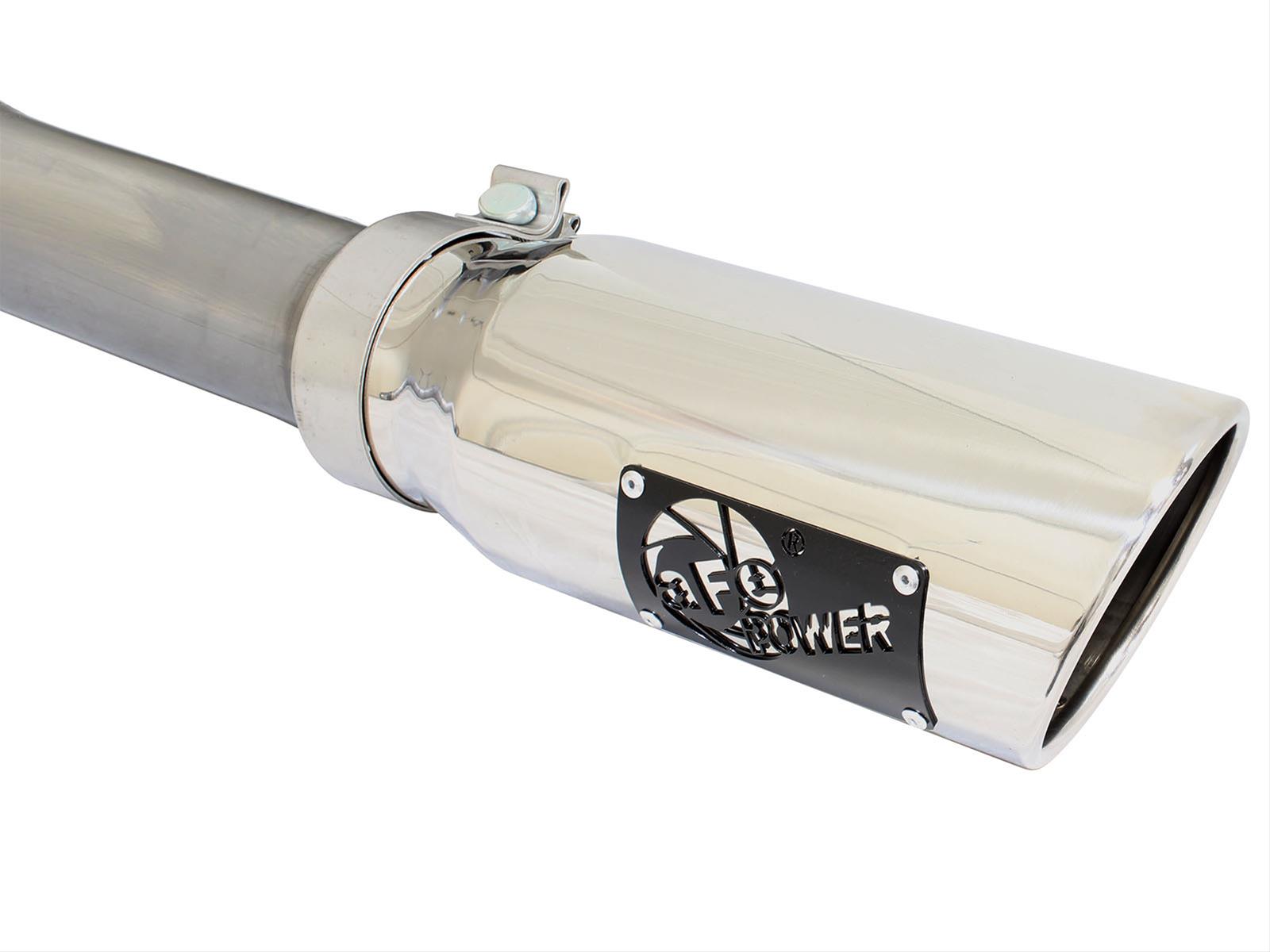 aFe MACH Force XP Exhaust 3in SS Dual Side Exit CB w/ Polish Tips 15 Ford F150 Ecoboost V6-2.7L/3.5L thumbnail 3