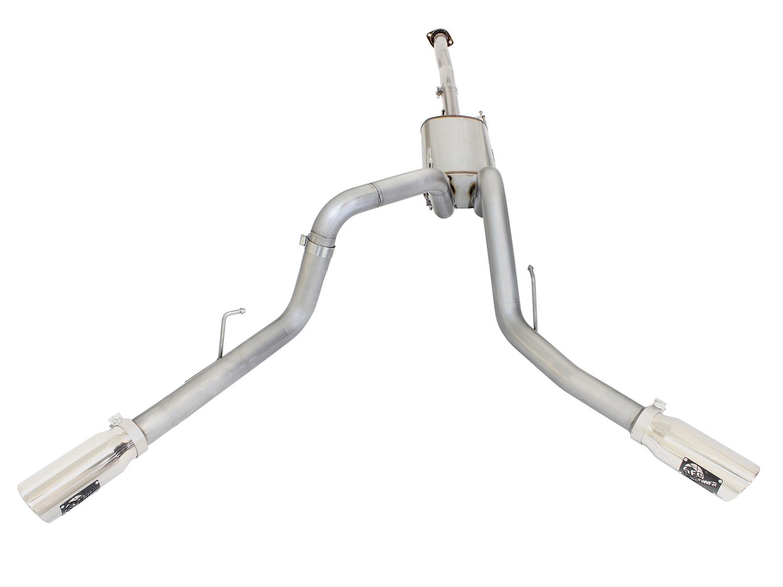 aFe MACH Force XP Exhaust 3in SS Dual Side Exit CB w/ Polish Tips 15 Ford F150 Ecoboost V6-2.7L/3.5L thumbnail 7