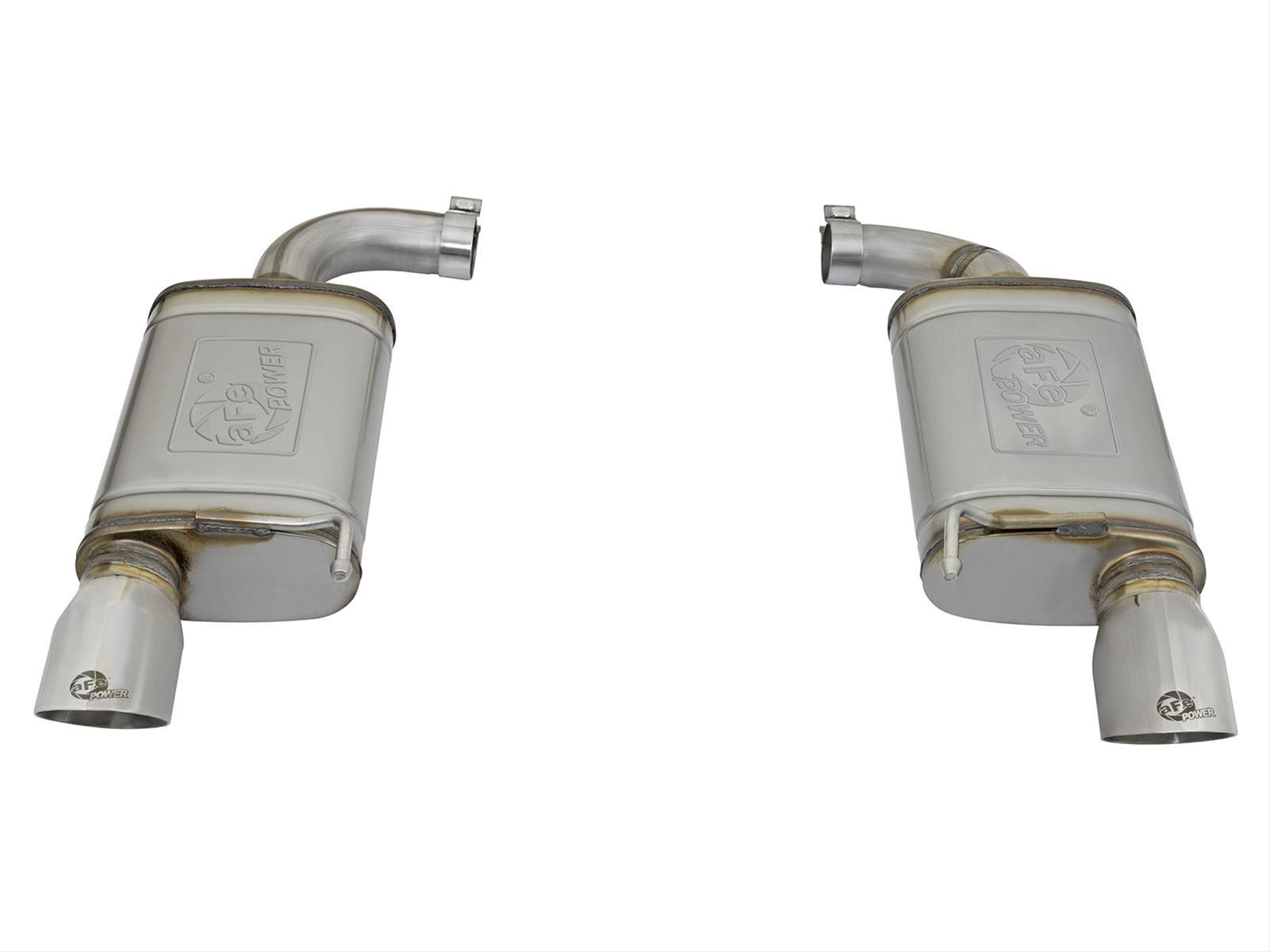 aFe MACH Force XP 2.5in 409 Stainless Axle Back Exhaust w/Stainless Tips 15-17 Ford Mustang I4-2.3L thumbnail 5