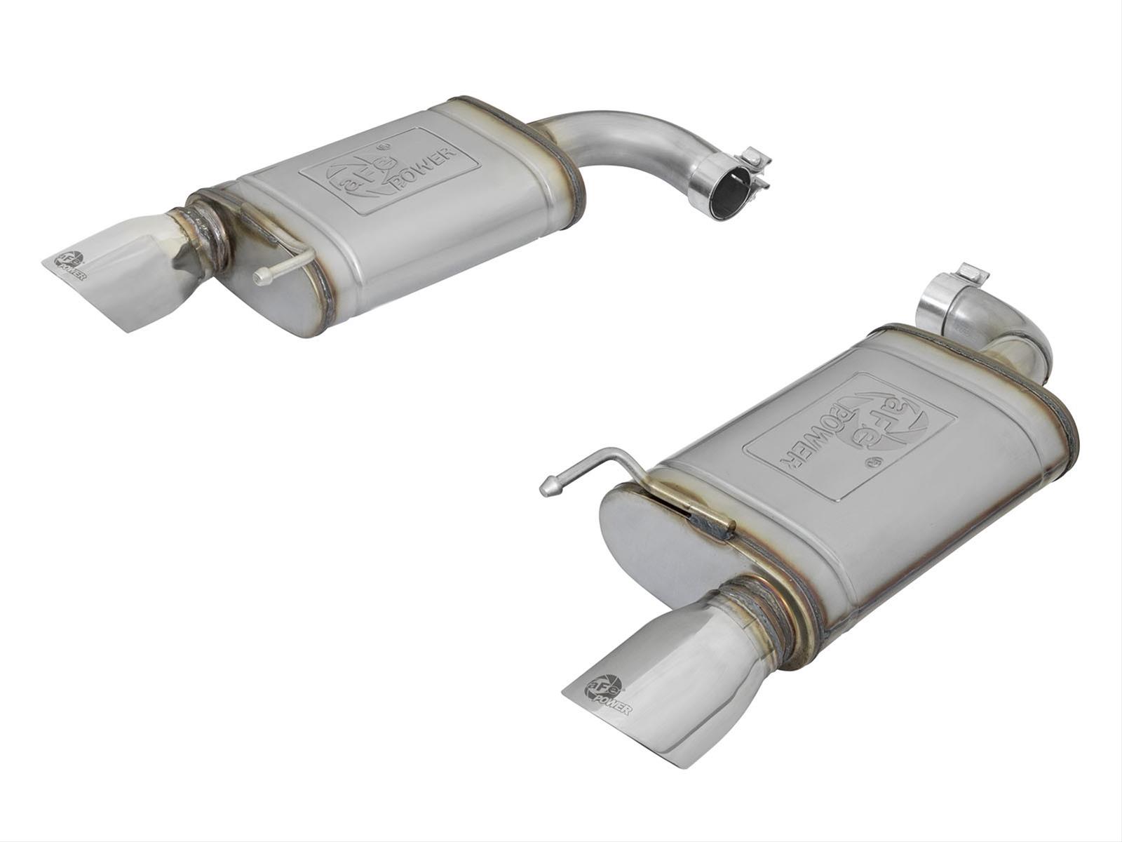 aFe MACH Force XP 2.5in 409 Stainless Axle Back Exhaust w/Stainless Tips 15-17 Ford Mustang I4-2.3L thumbnail 4