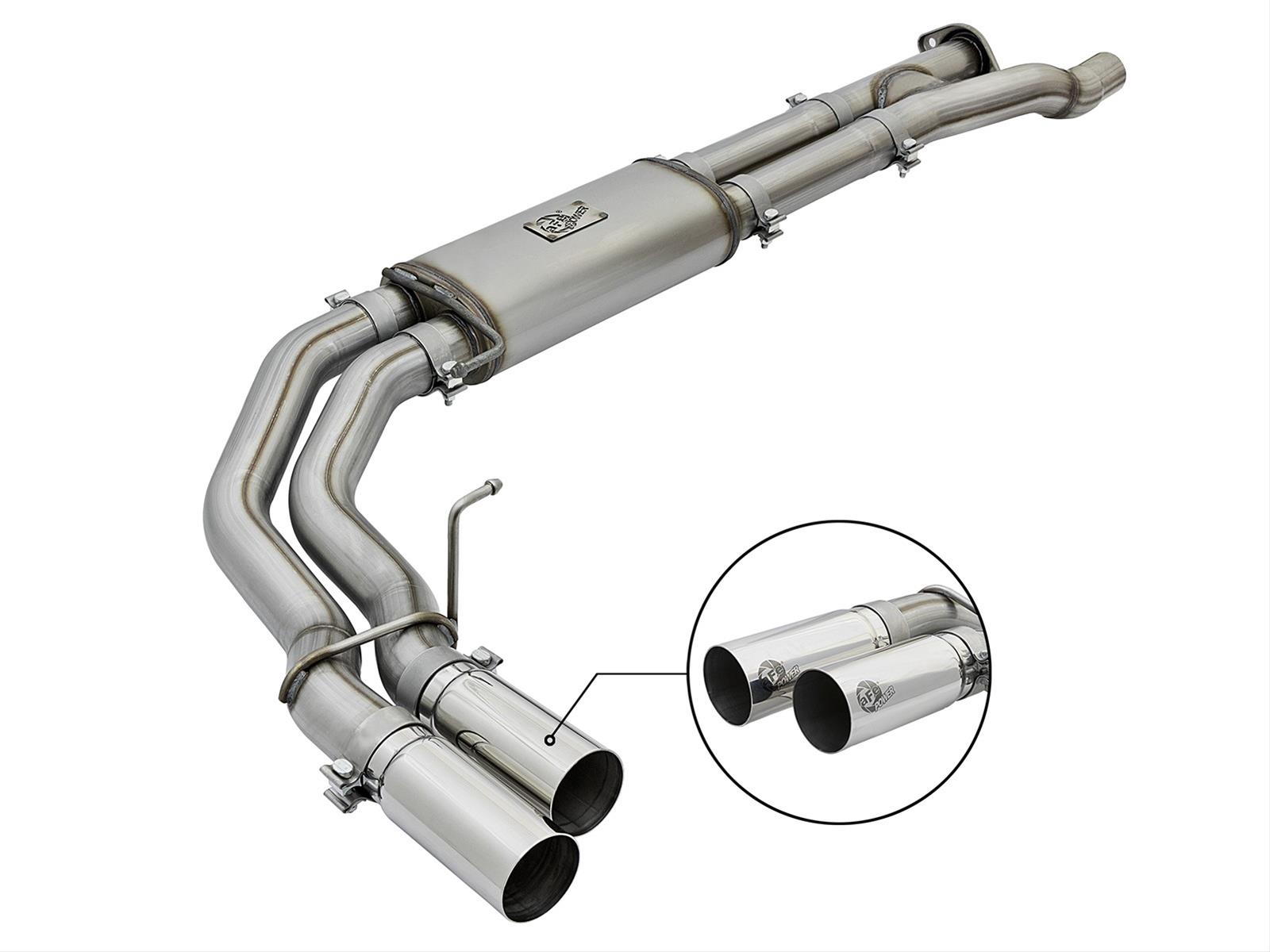 aFe POWER Rebel Series 3in 409 SS Cat Back Exhaust w/ Polished Tips 17 Ford F-150 Raptor V6-3.5L thumbnail 6
